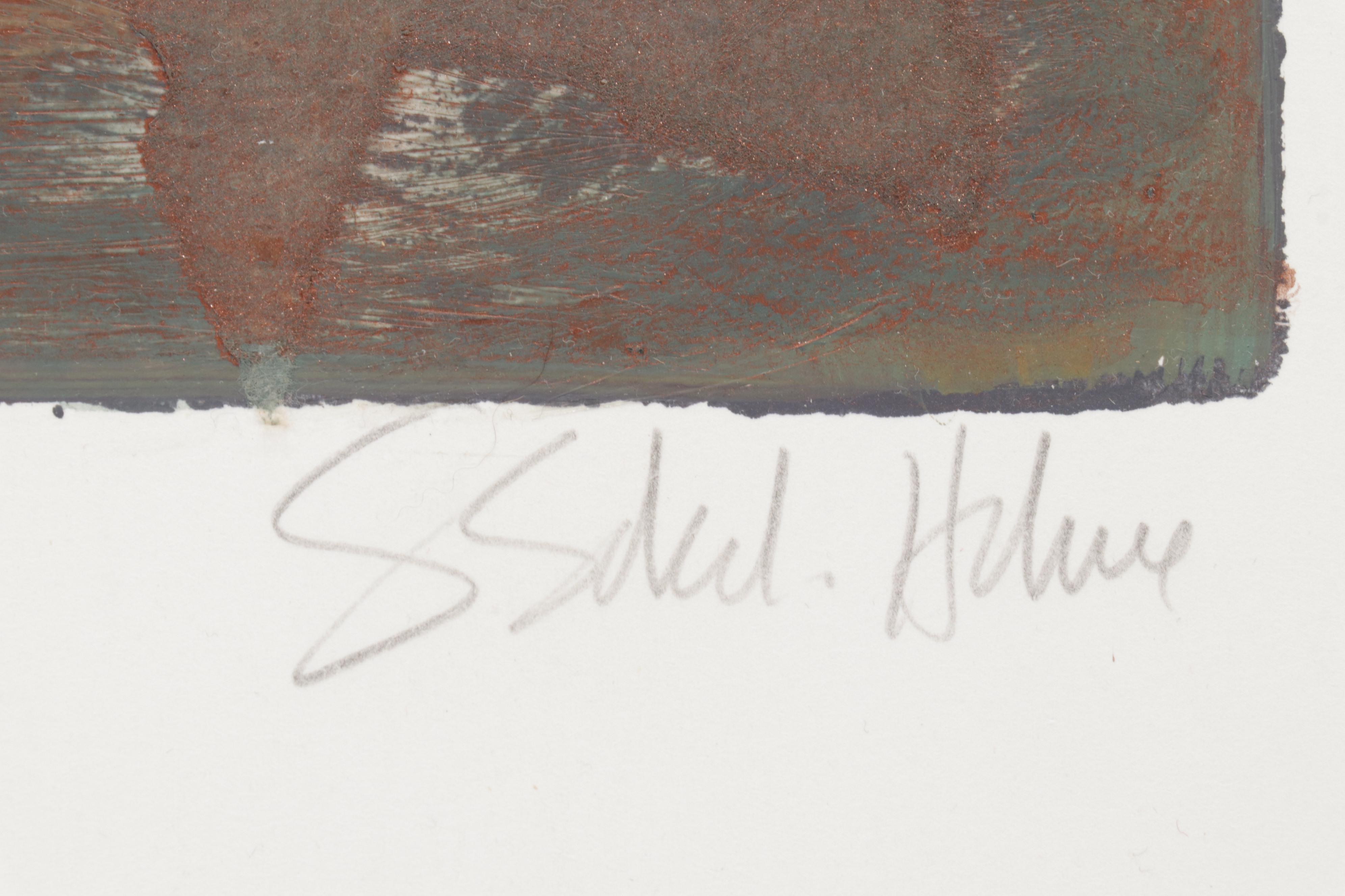 Starlie Sokol-Hohne Mixed Media Monoprint of Grecian Urn, Circa 2000