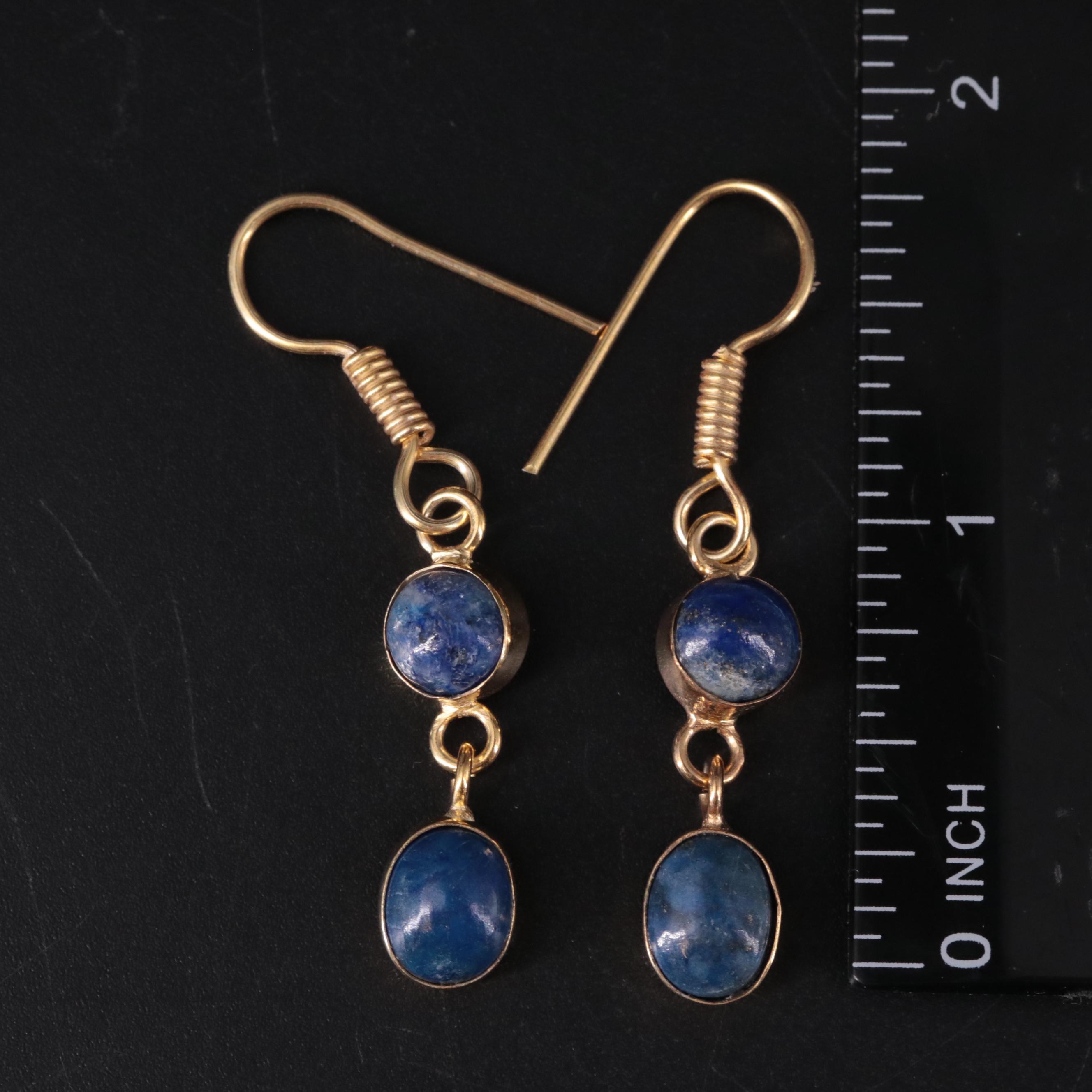 Lapis Dangle Earrings