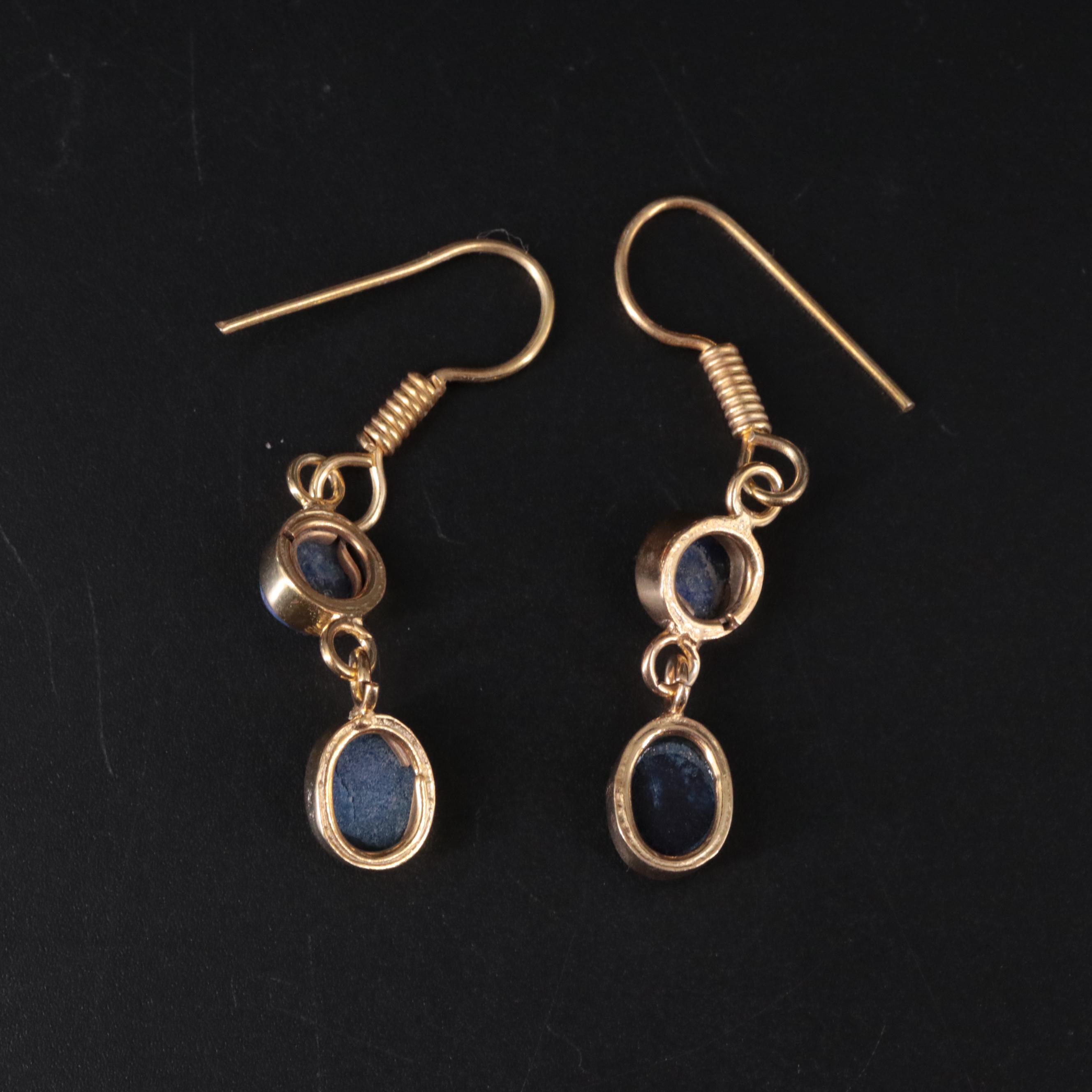 Lapis Dangle Earrings