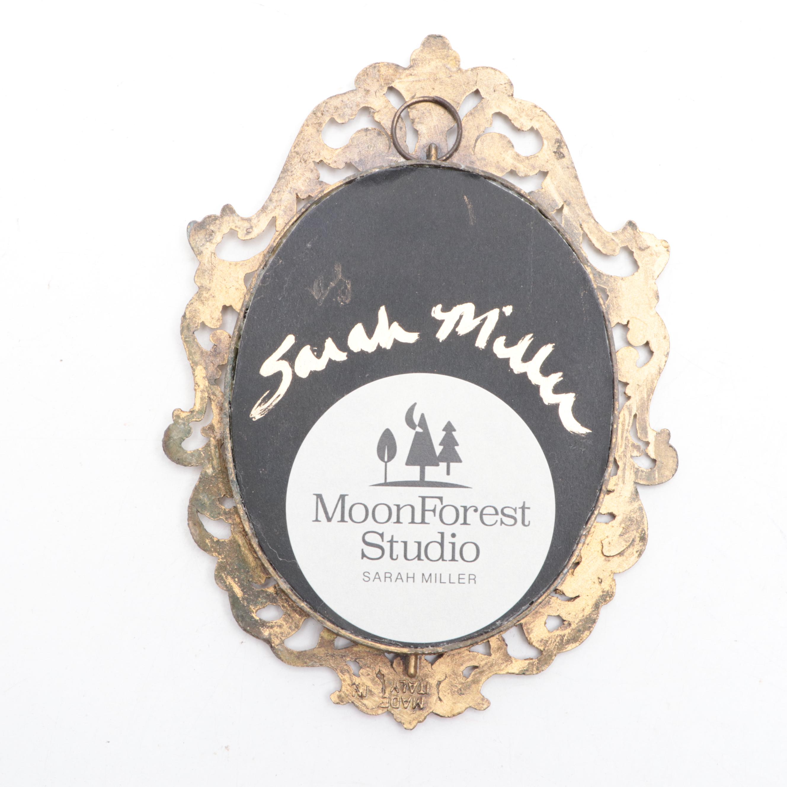 Sarah Miller Fiber Art Wall Hanging of Mystic Eye