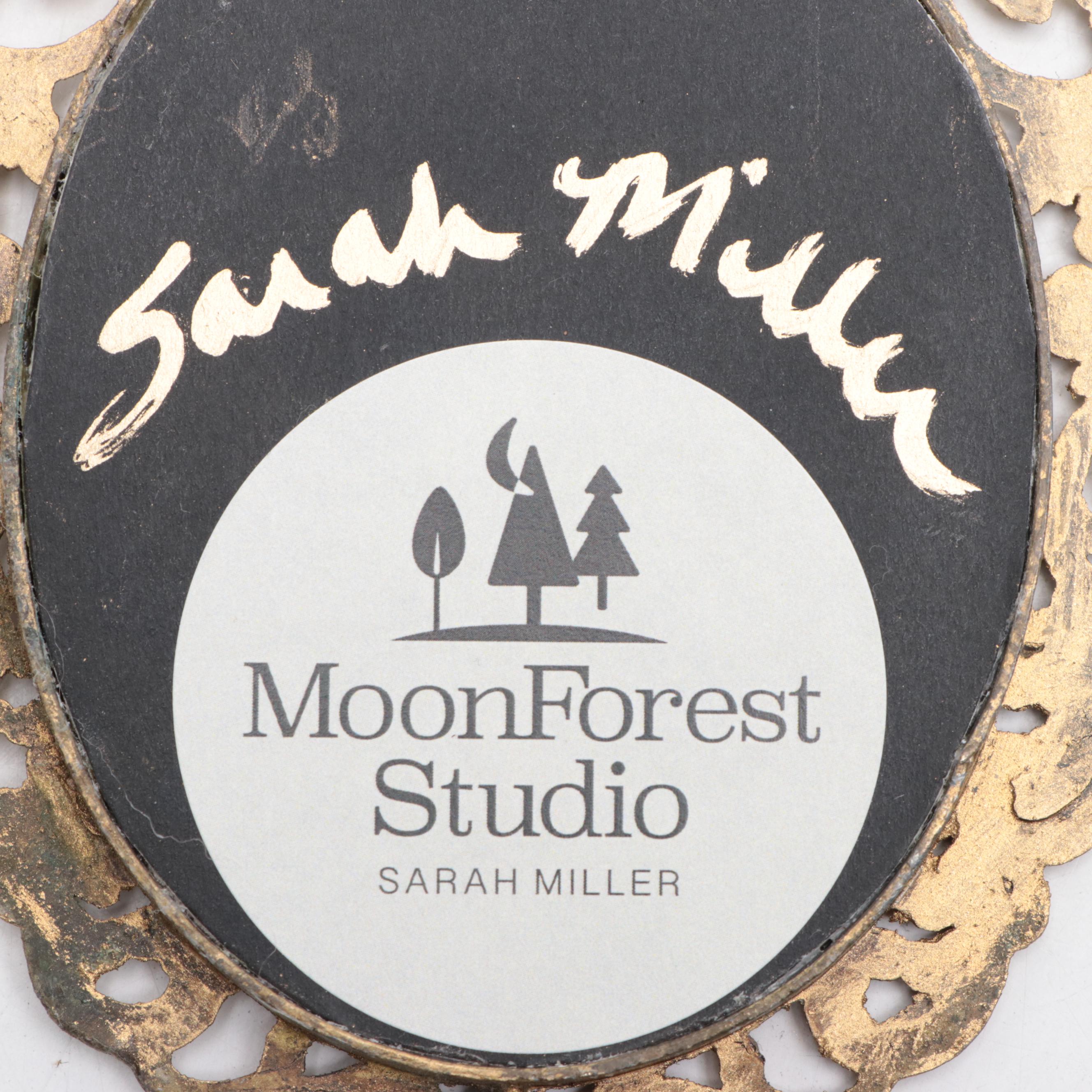 Sarah Miller Fiber Art Wall Hanging of Mystic Eye