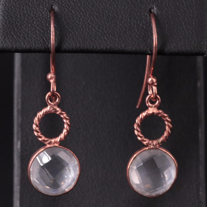 Quartz Dangle Earrings