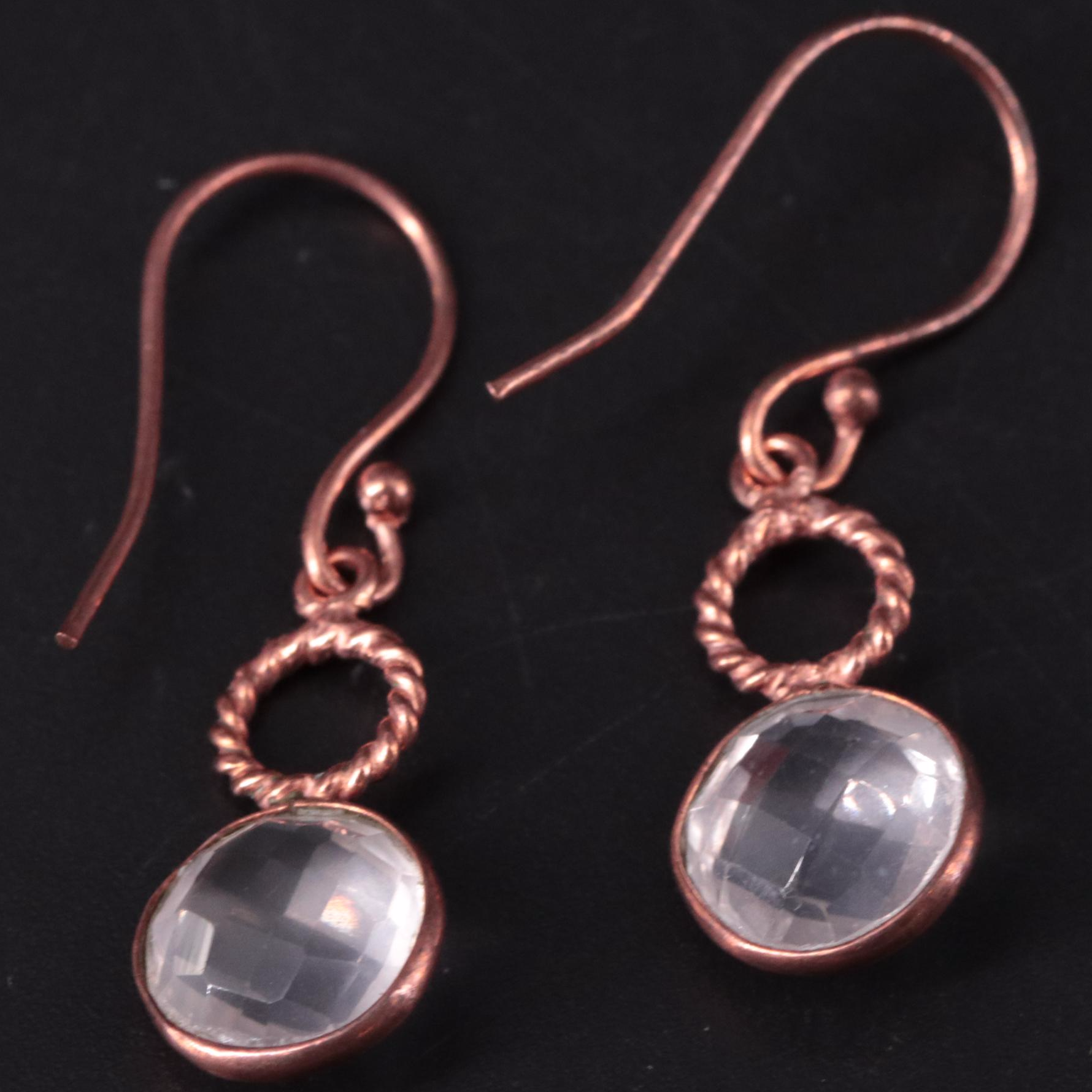 Quartz Dangle Earrings