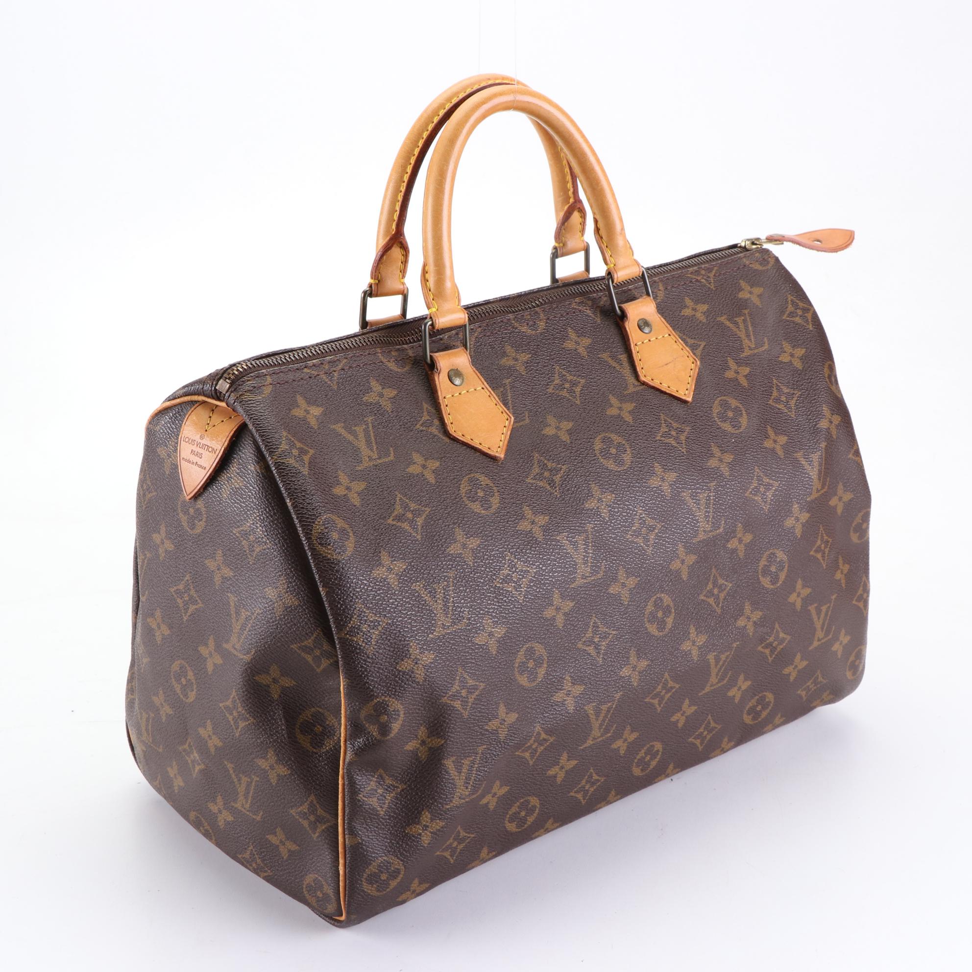 Louis Vuitton Speedy 35 in Monogram Canvas and Vachetta Leather