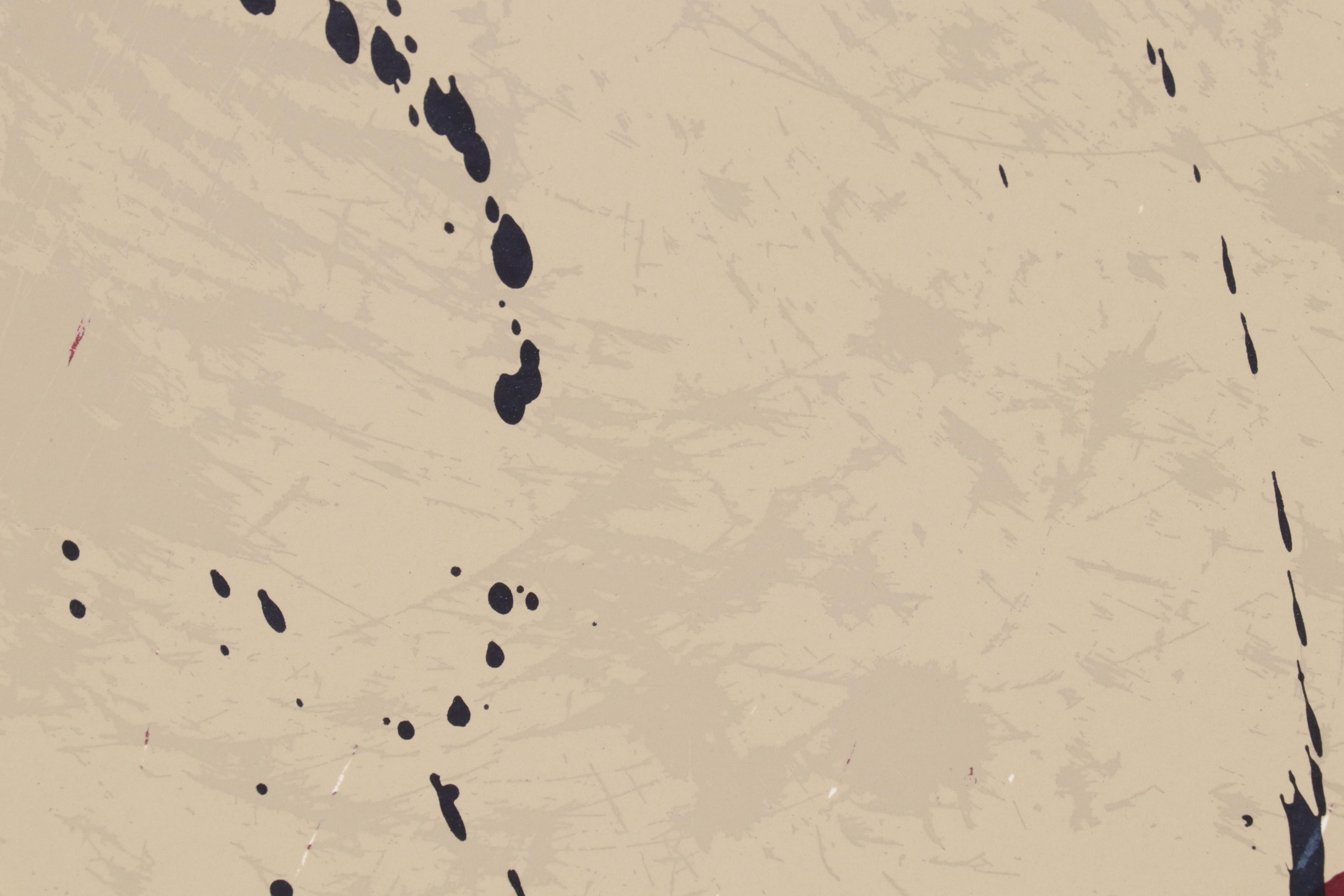 Kirk Hughey Serigraph "Bison," 1982