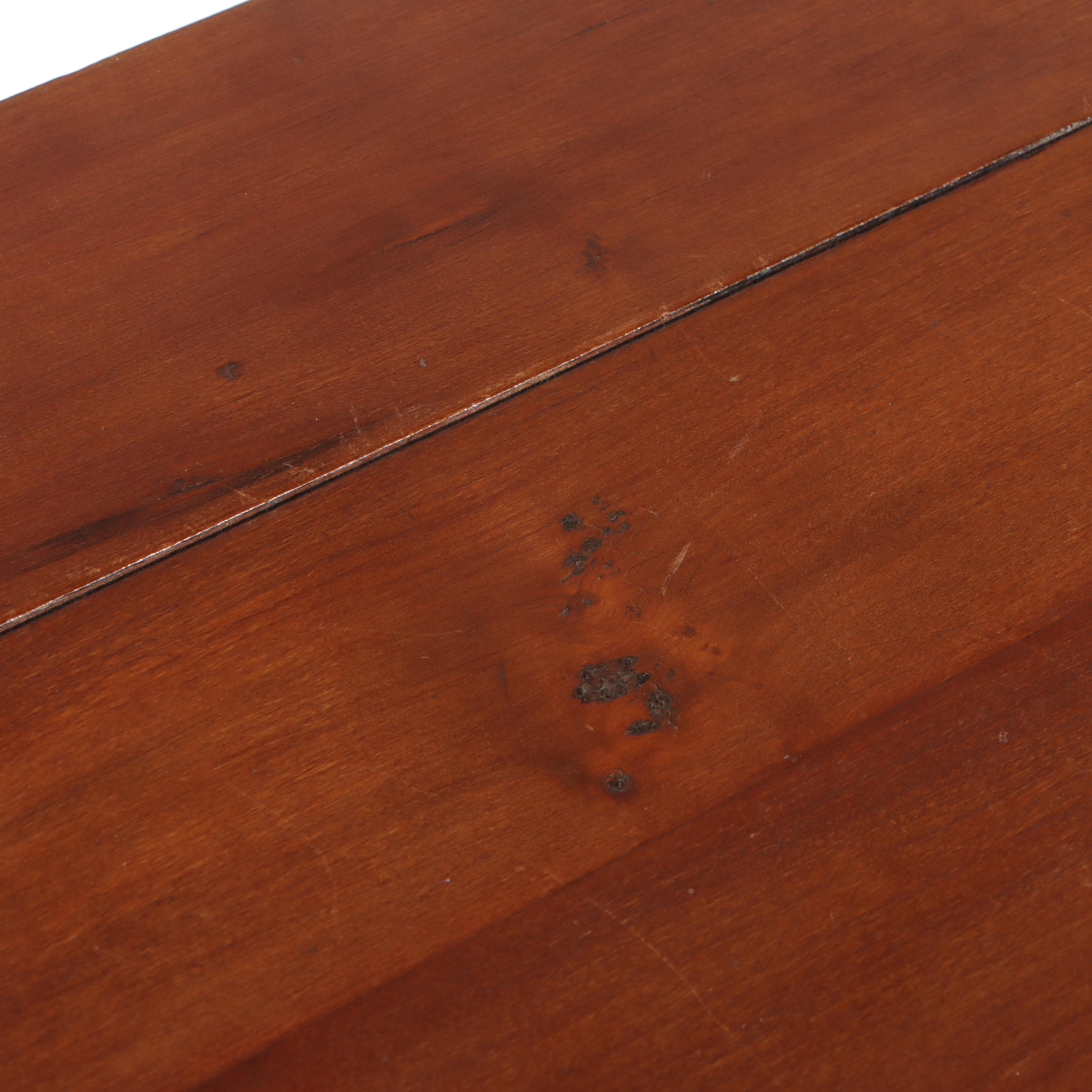 American Classical Flame Mahogany, Cherry, and Poplar Deck-Top Chest of Drawers