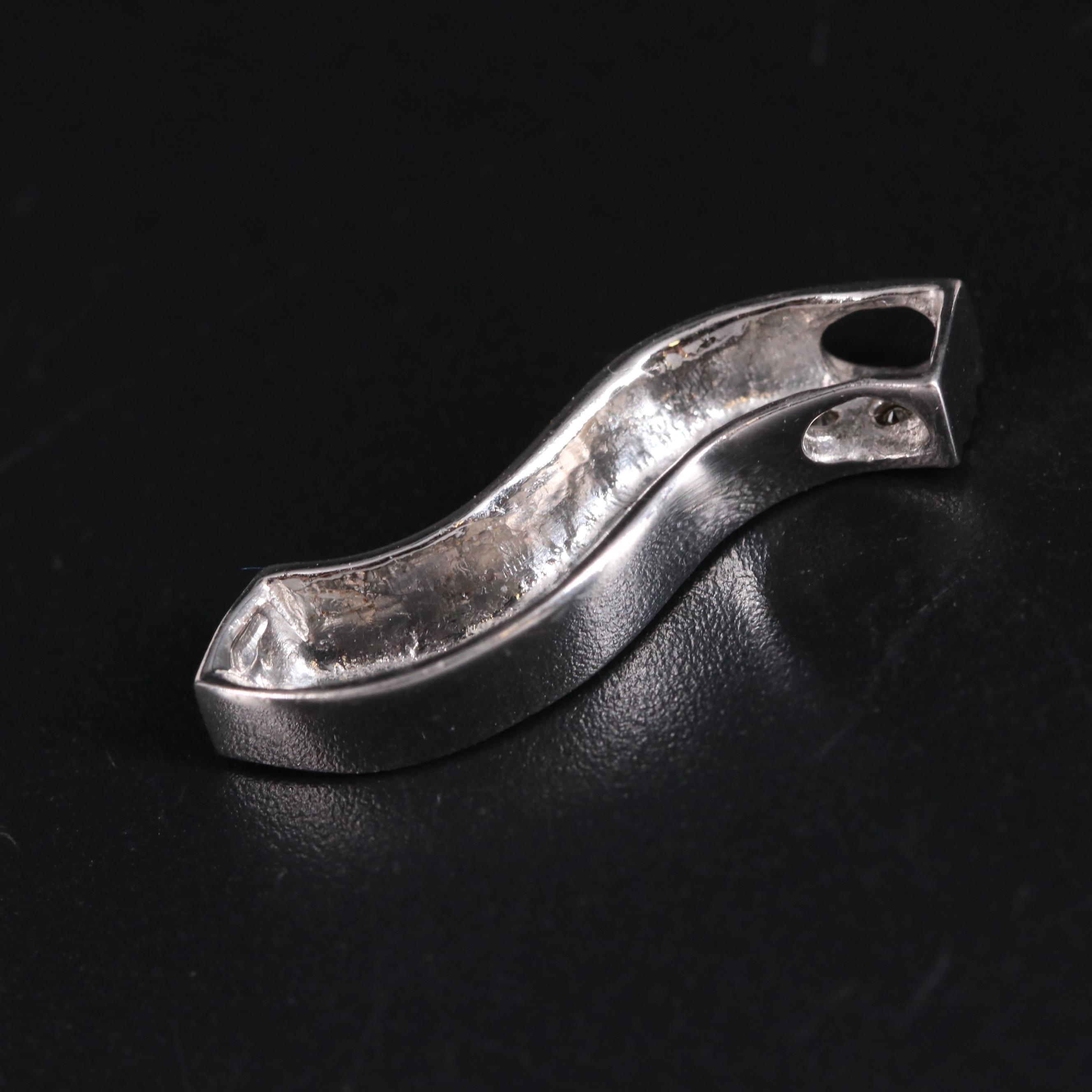 Diamond Sterling Silver Pendant