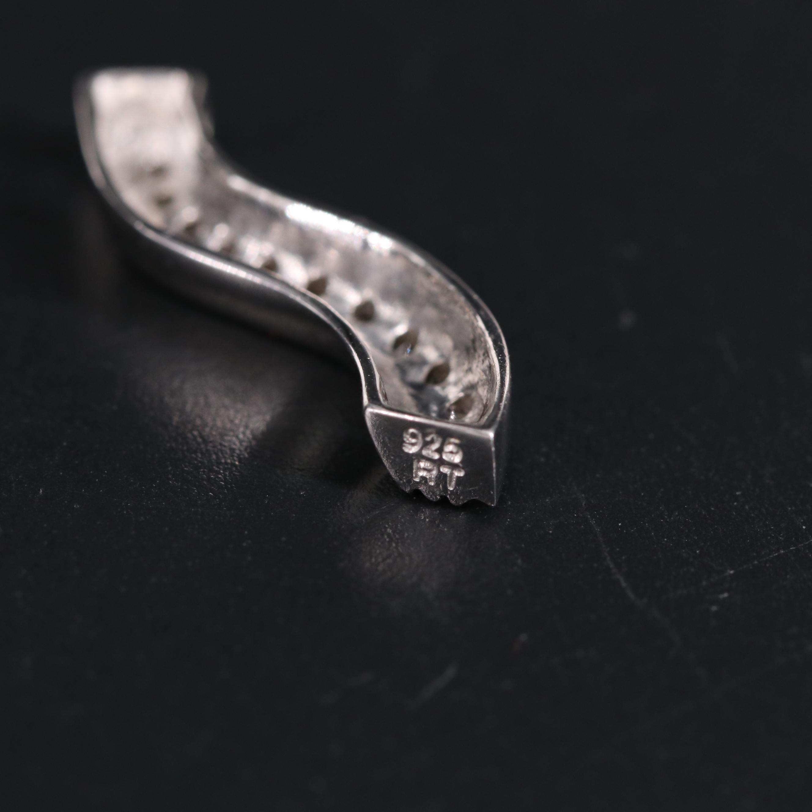 Diamond Sterling Silver Pendant