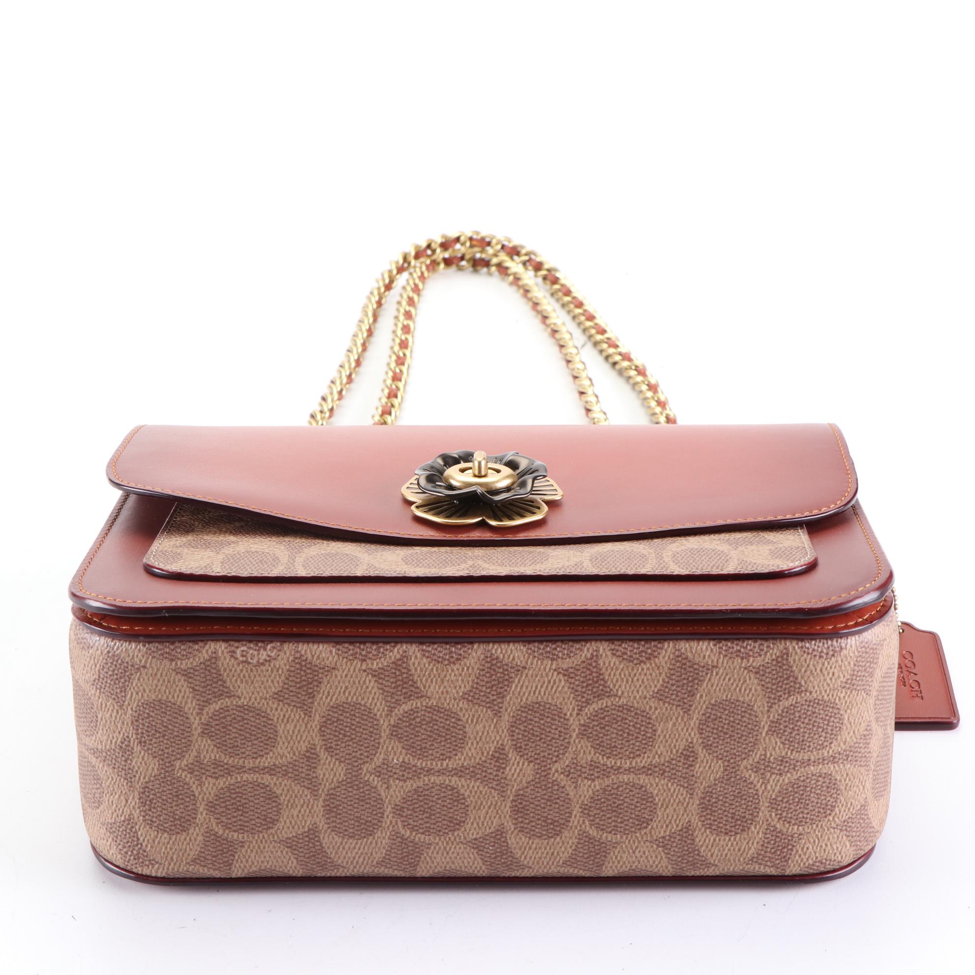 Coach Madison Shoulder Bag in Signature Coated Canvas and Leather