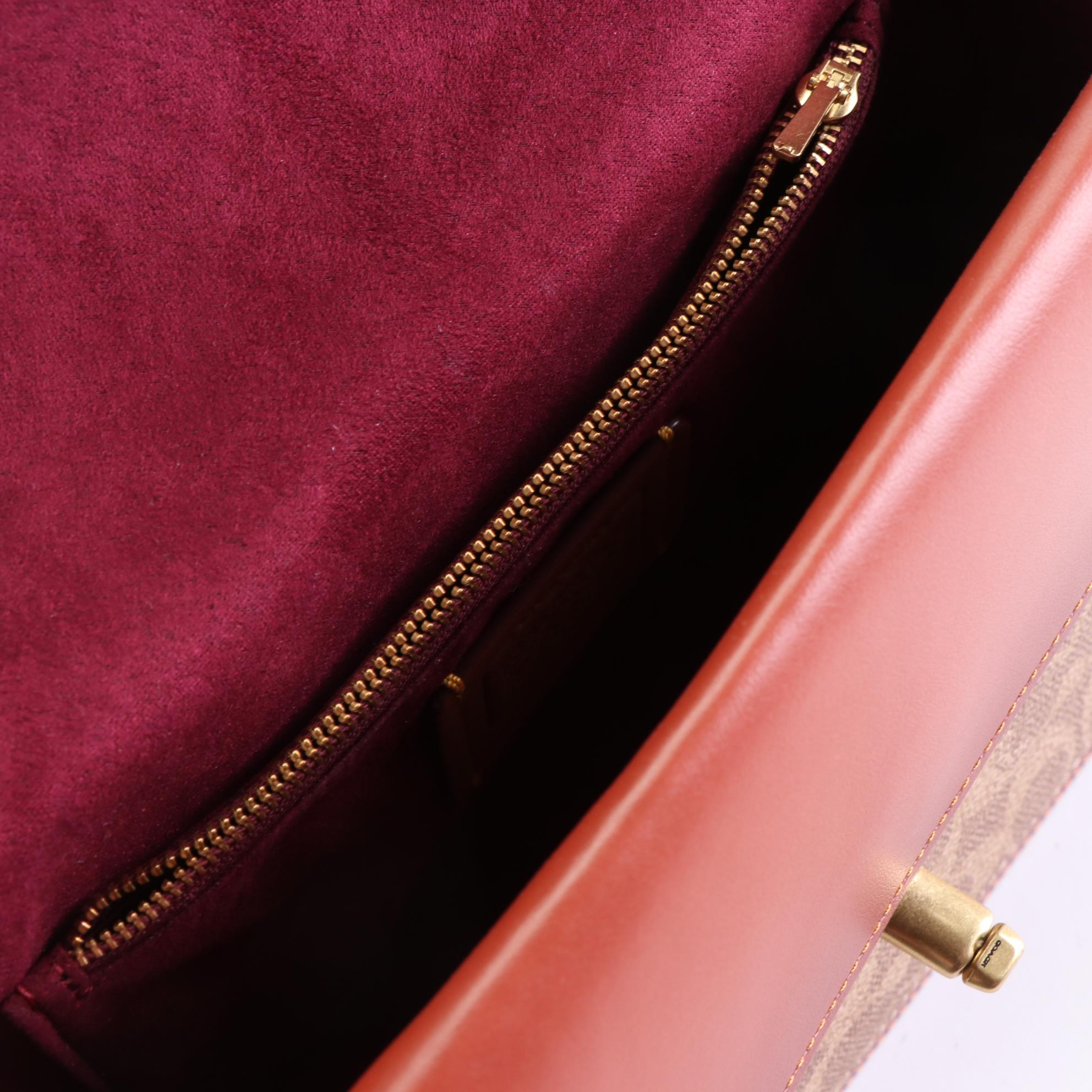 Coach Madison Shoulder Bag in Signature Coated Canvas and Leather