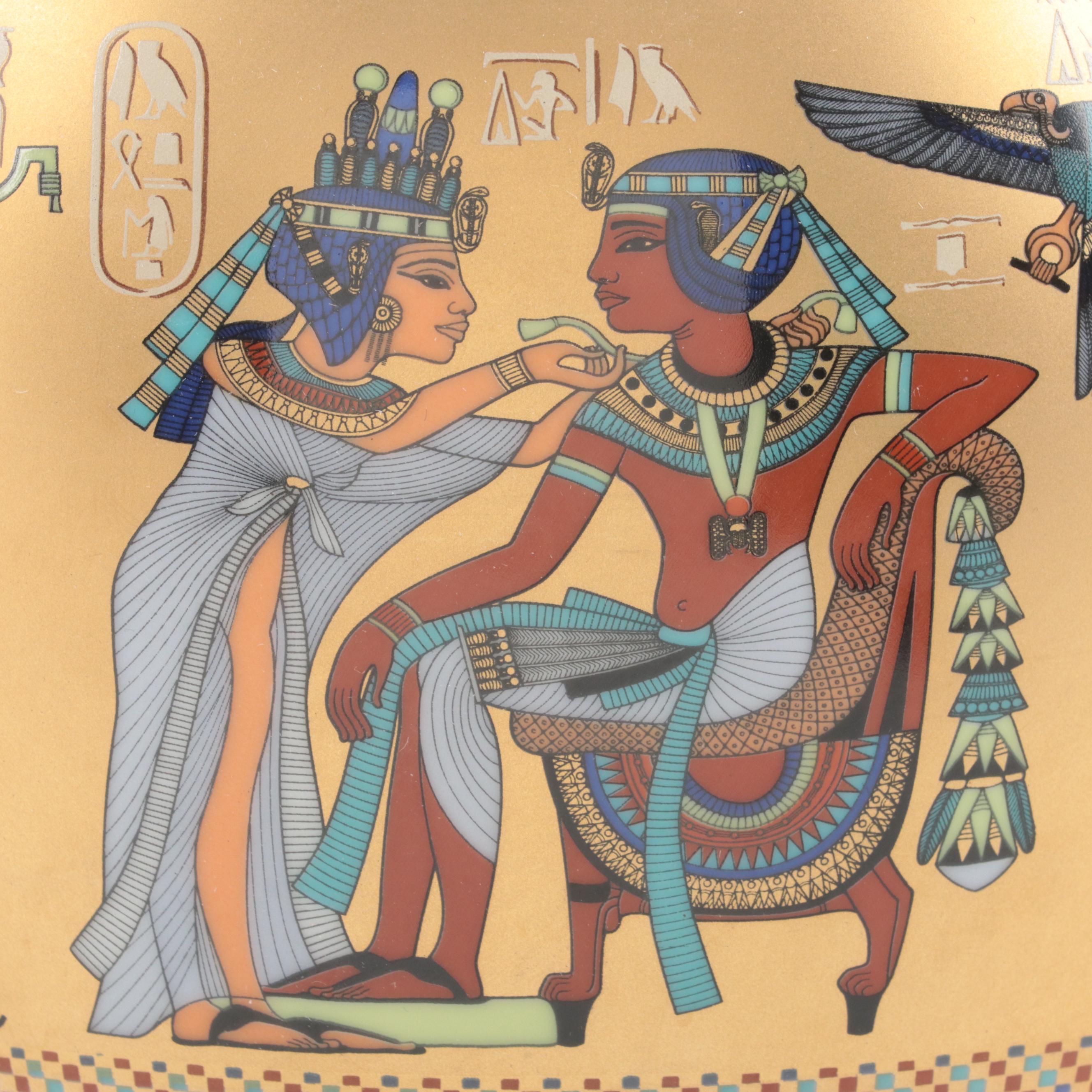 Kaiser Porcelain "Scenes from the Tomb of Tutankhamun" Vase