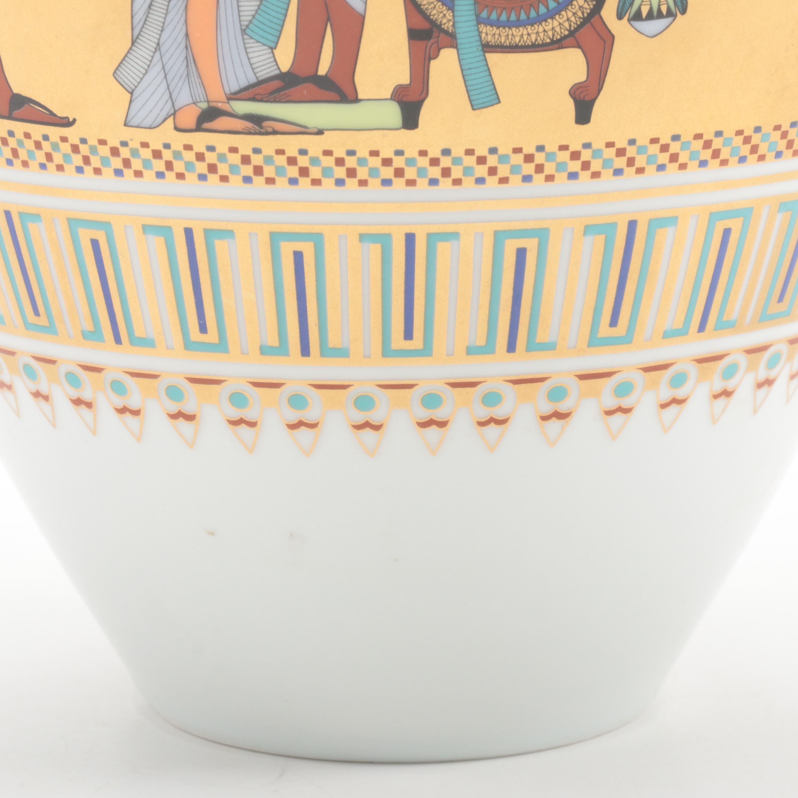 Kaiser Porcelain "Scenes from the Tomb of Tutankhamun" Vase