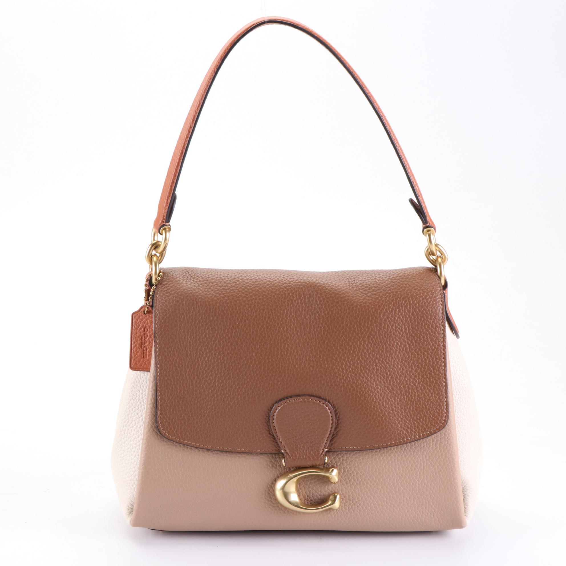 Coach May Shoulder Bag in Colorblock Grain Leather