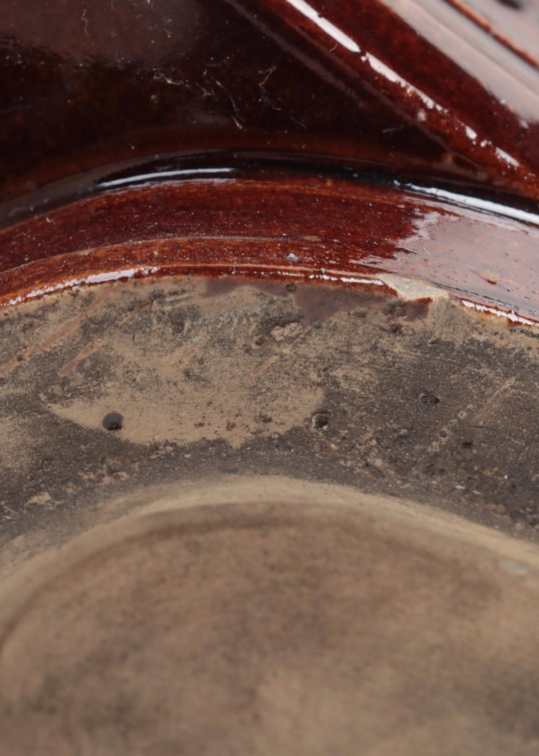 The George Bieler Sons Co. Stoneware Whiskey Jug with Haeger Pottery Bowl