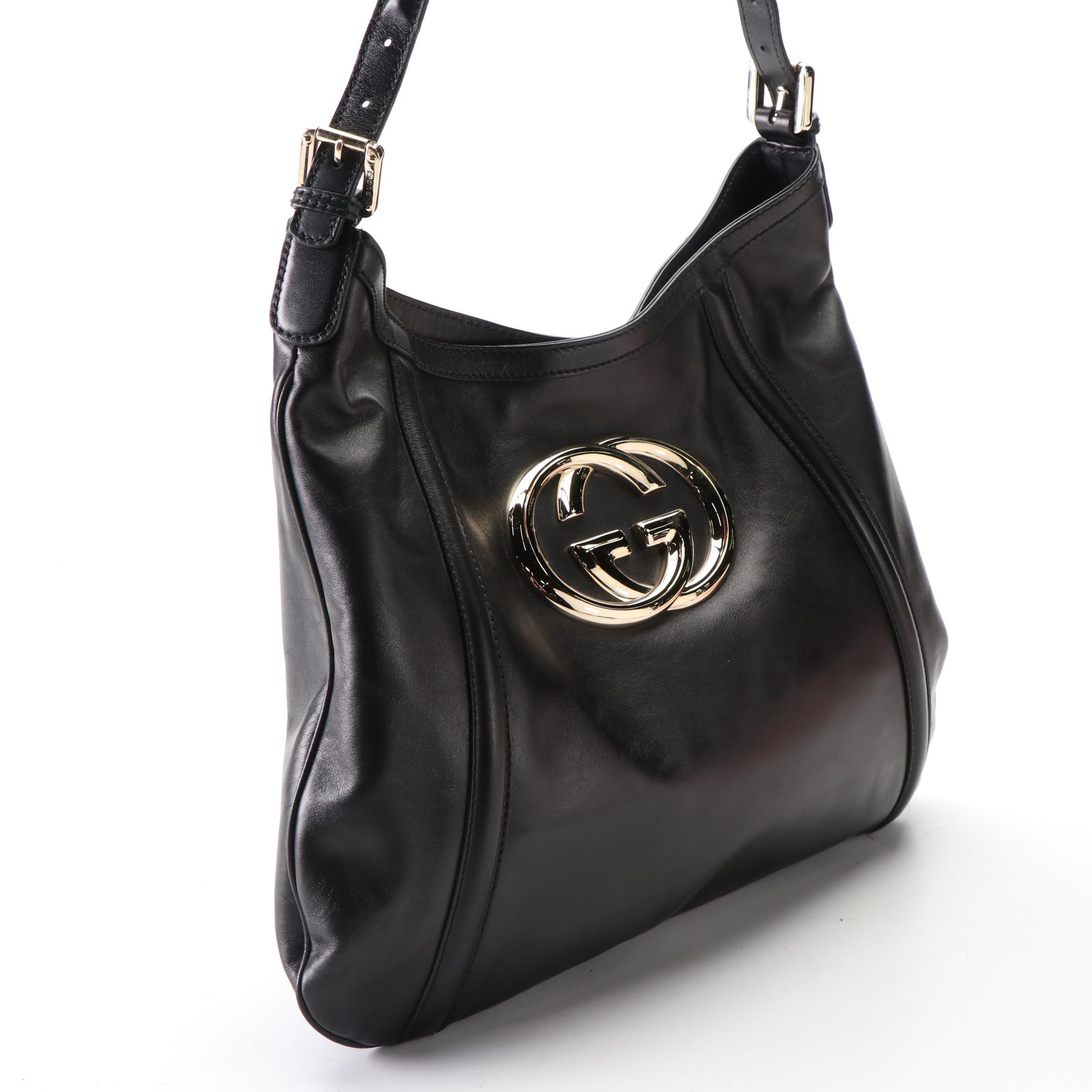 Gucci Britt Hobo Shoulder Bag in Leather