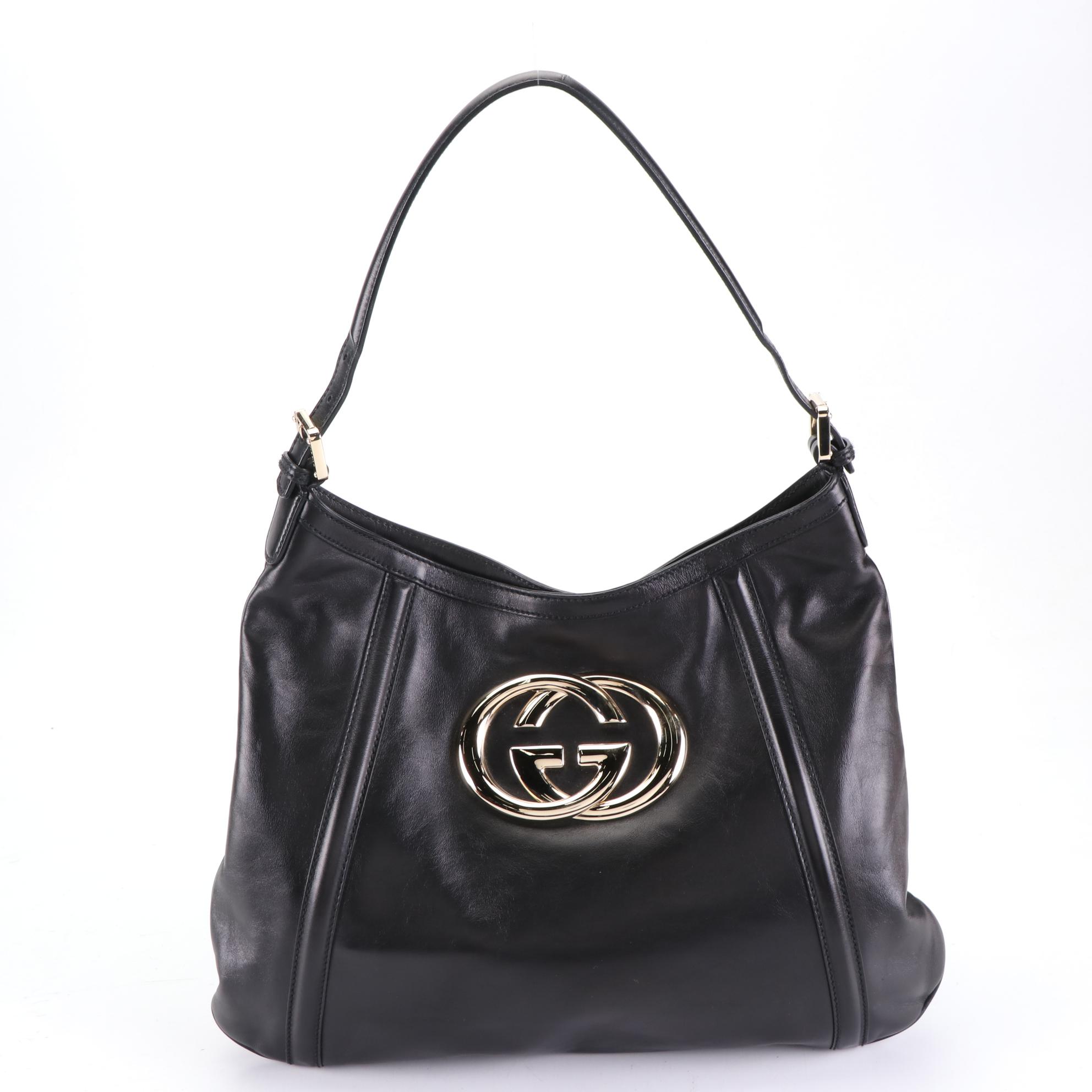 Gucci Britt Hobo Shoulder Bag in Leather