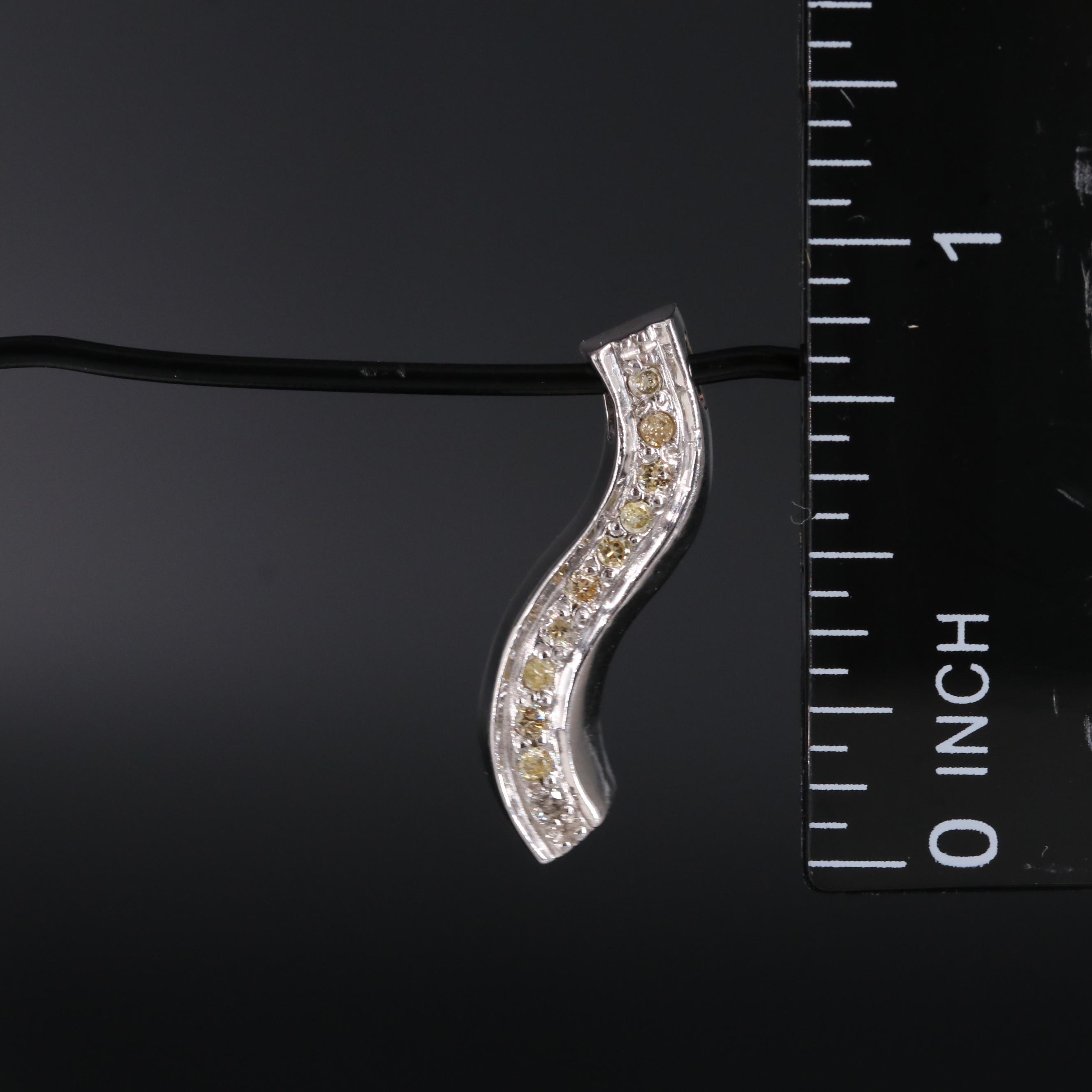 Diamond Sterling Silver Pendant