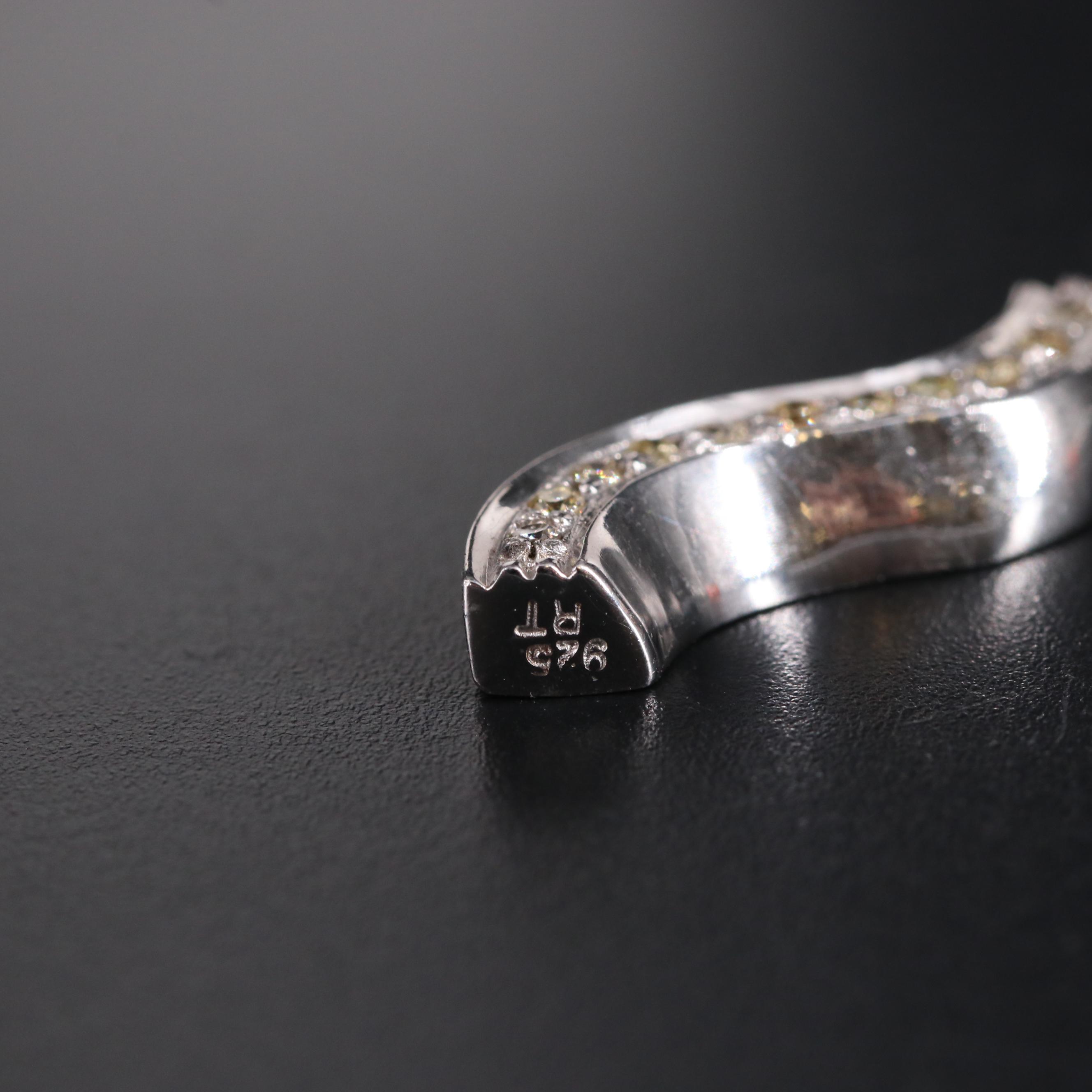 Diamond Sterling Silver Pendant