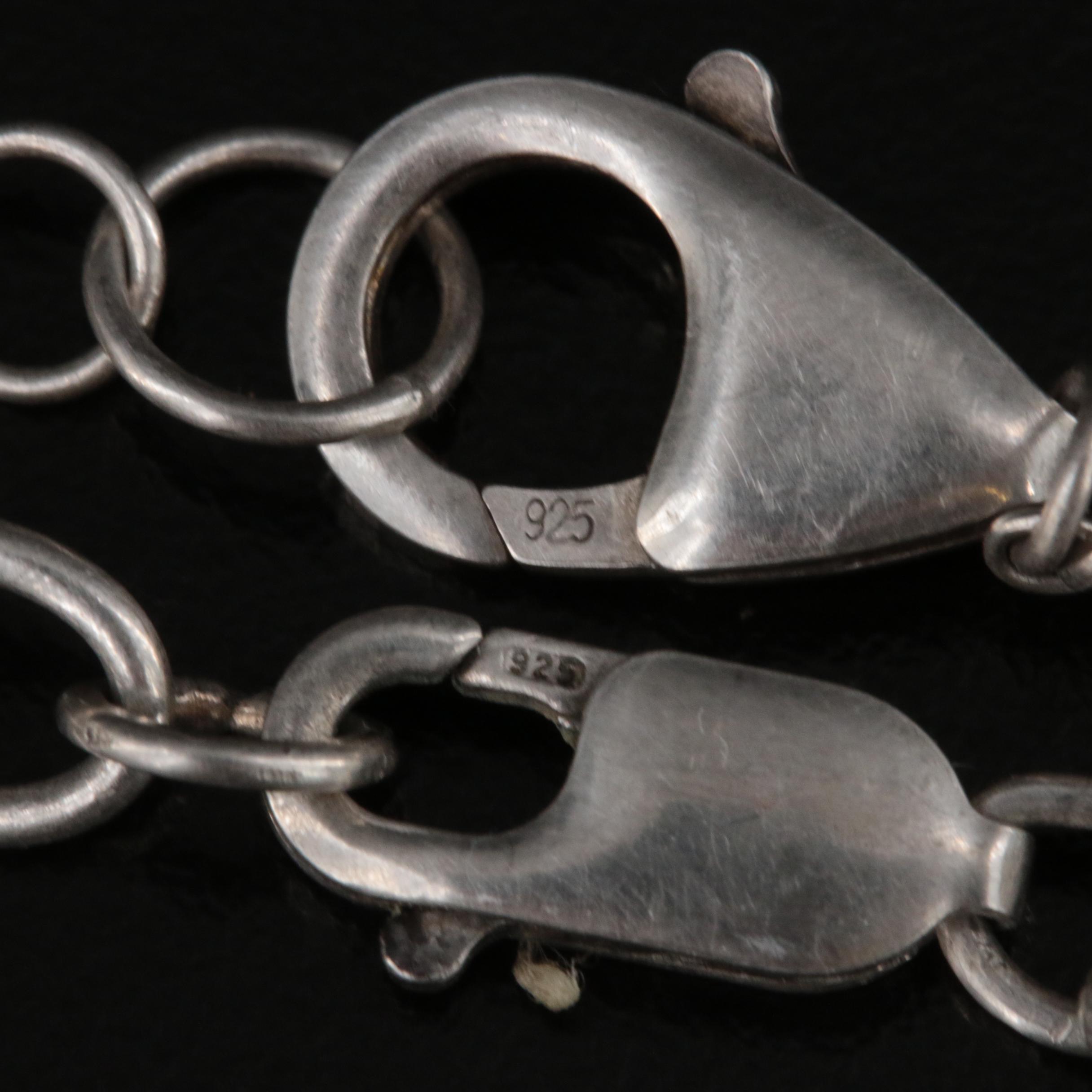 Sterling Rope and Opera Length Button and Coin Pearl Necklaces