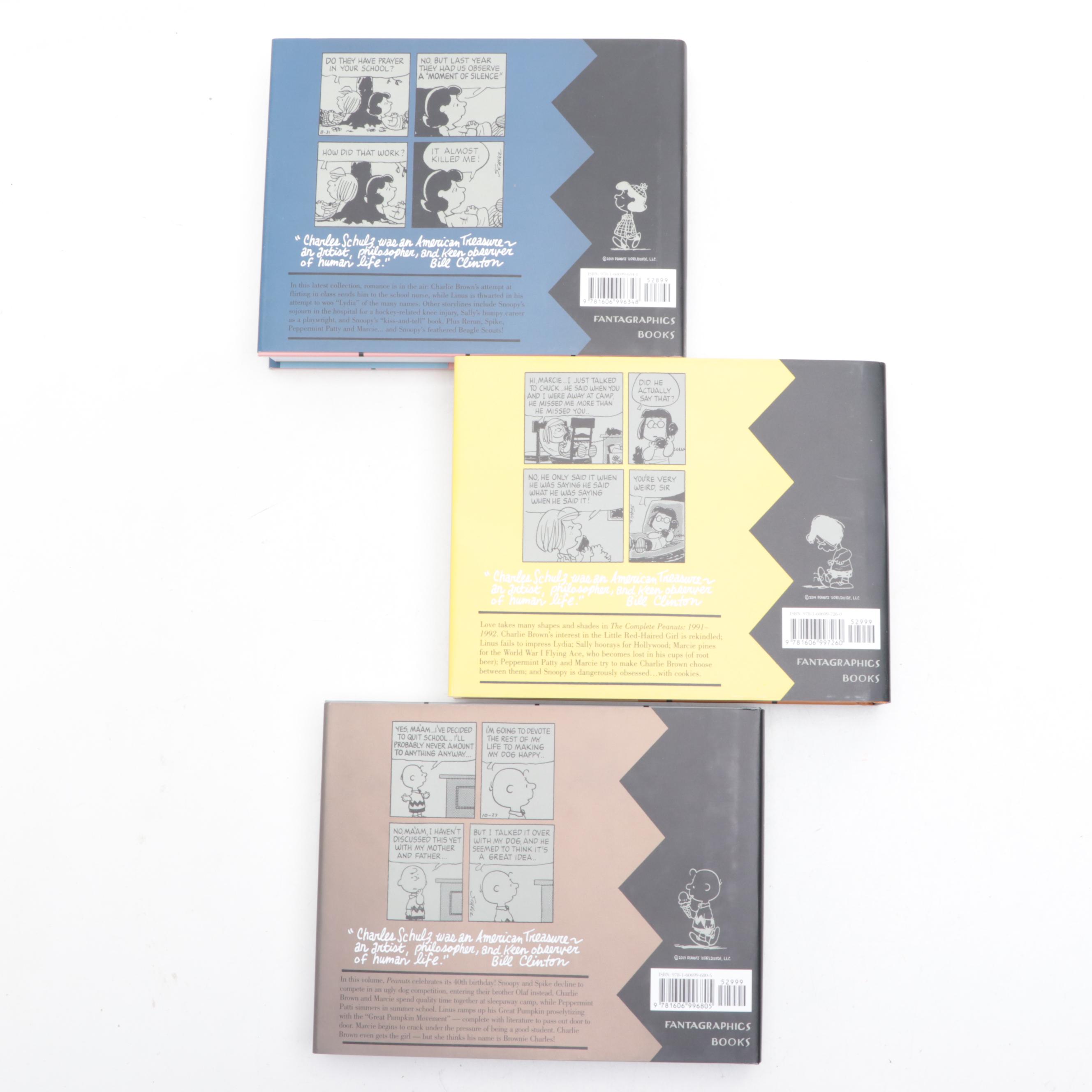 "The Complete Peanuts, 1987–1992" and "Peanuts Every Sunday, 1952–1955"