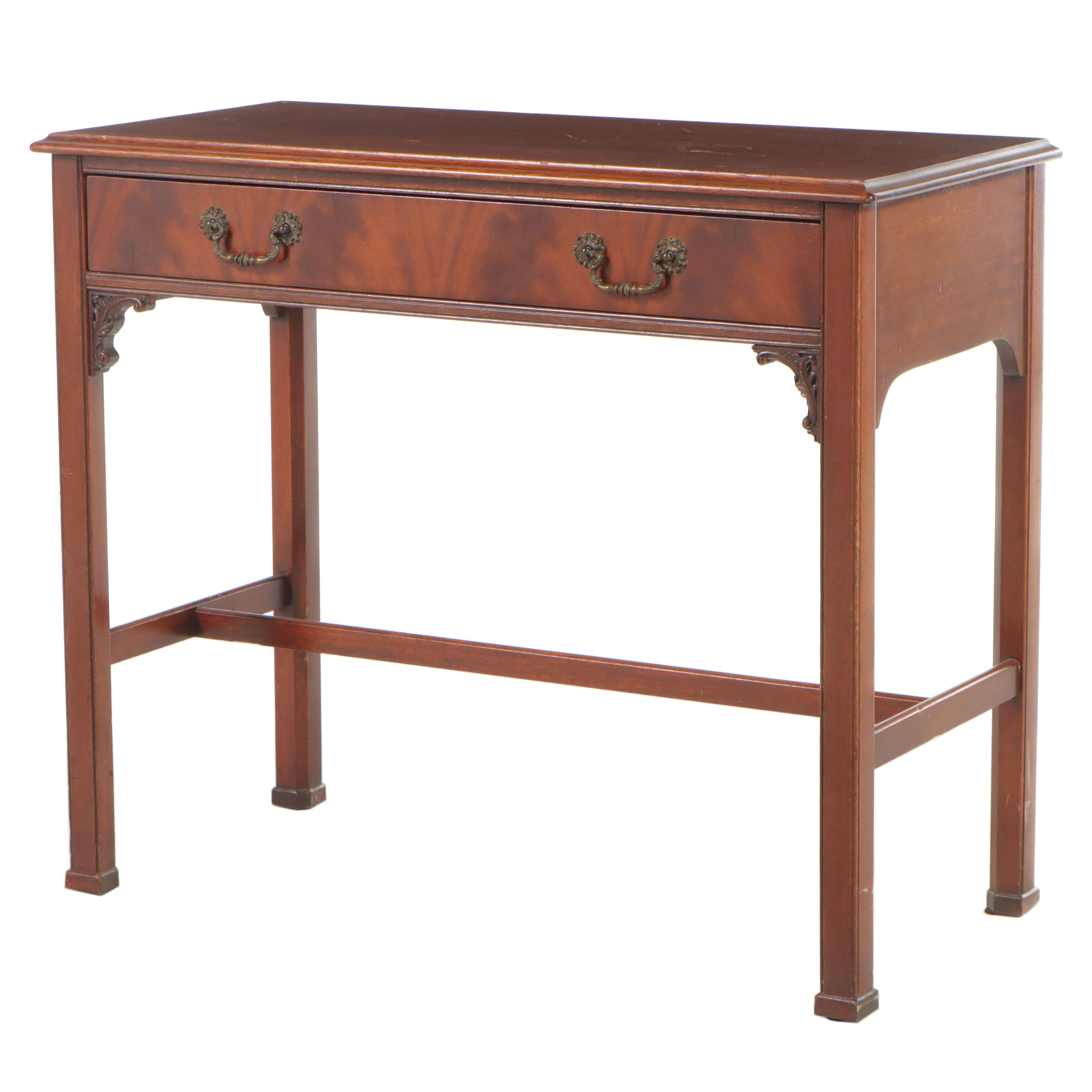 George III Style Mahogany Writing Table, Early to Mid 20th Century