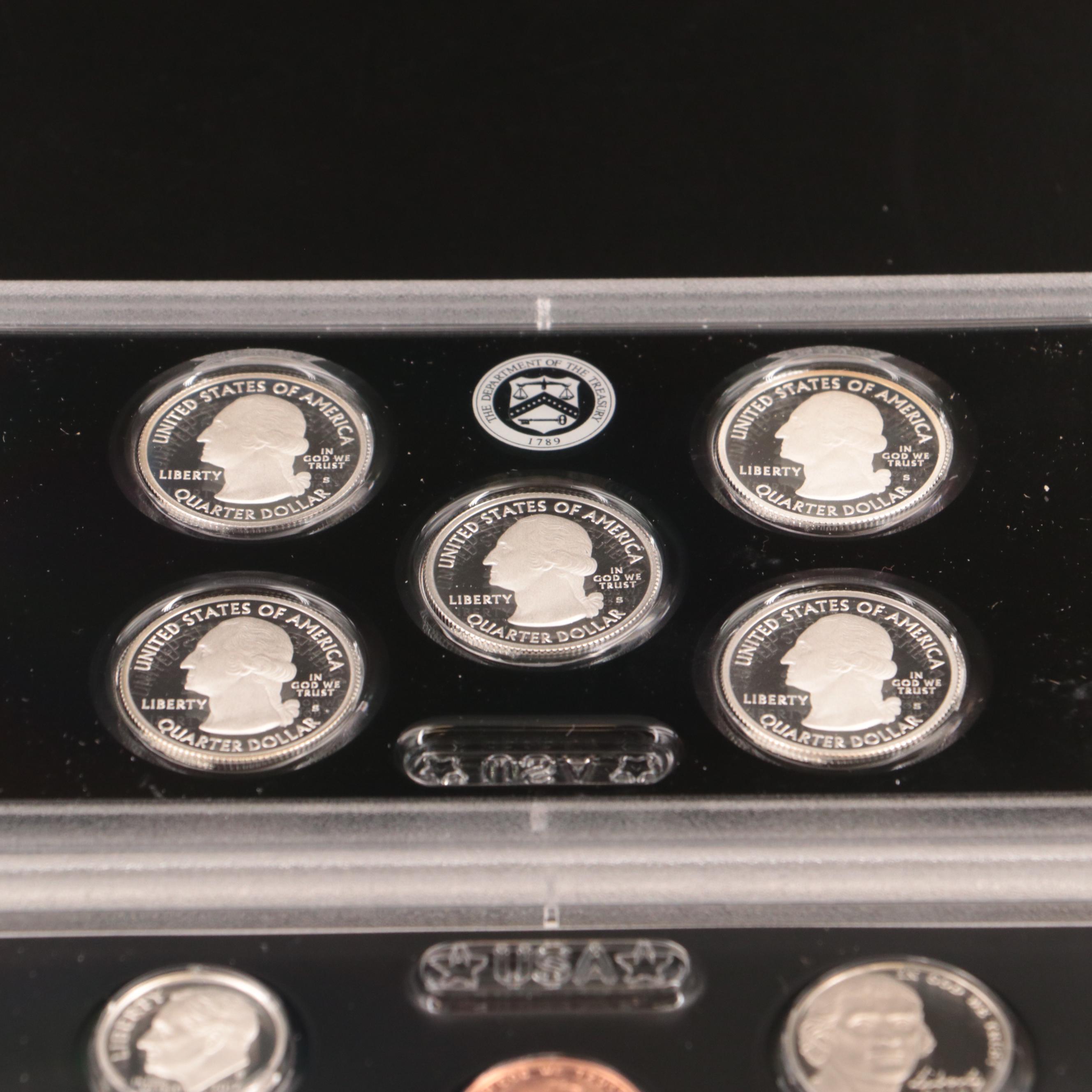 Two U.S. Mint Silver Proof Sets, 2017 and 2019