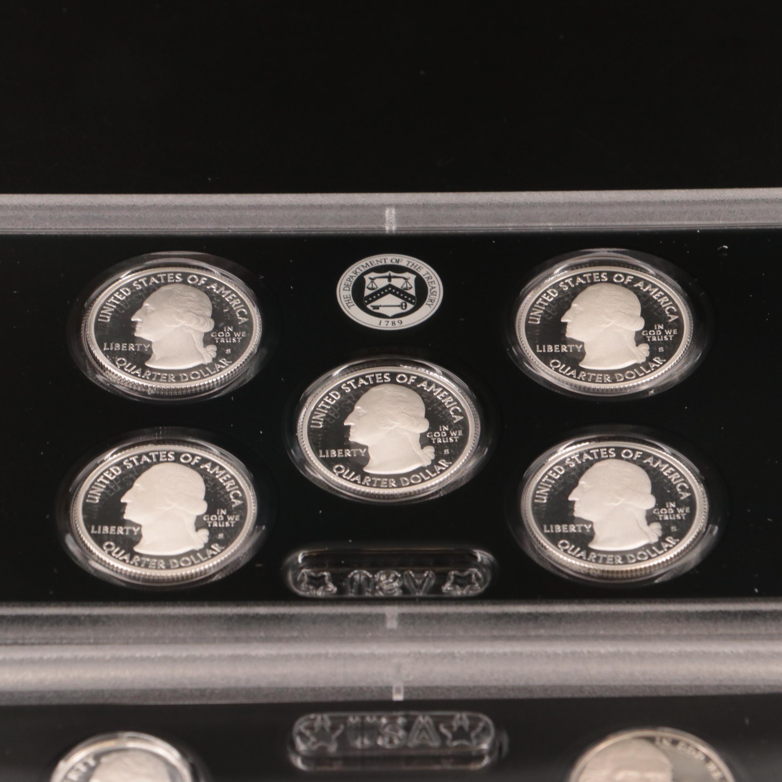 Two U.S. Mint Silver Proof Sets, 2017 and 2019