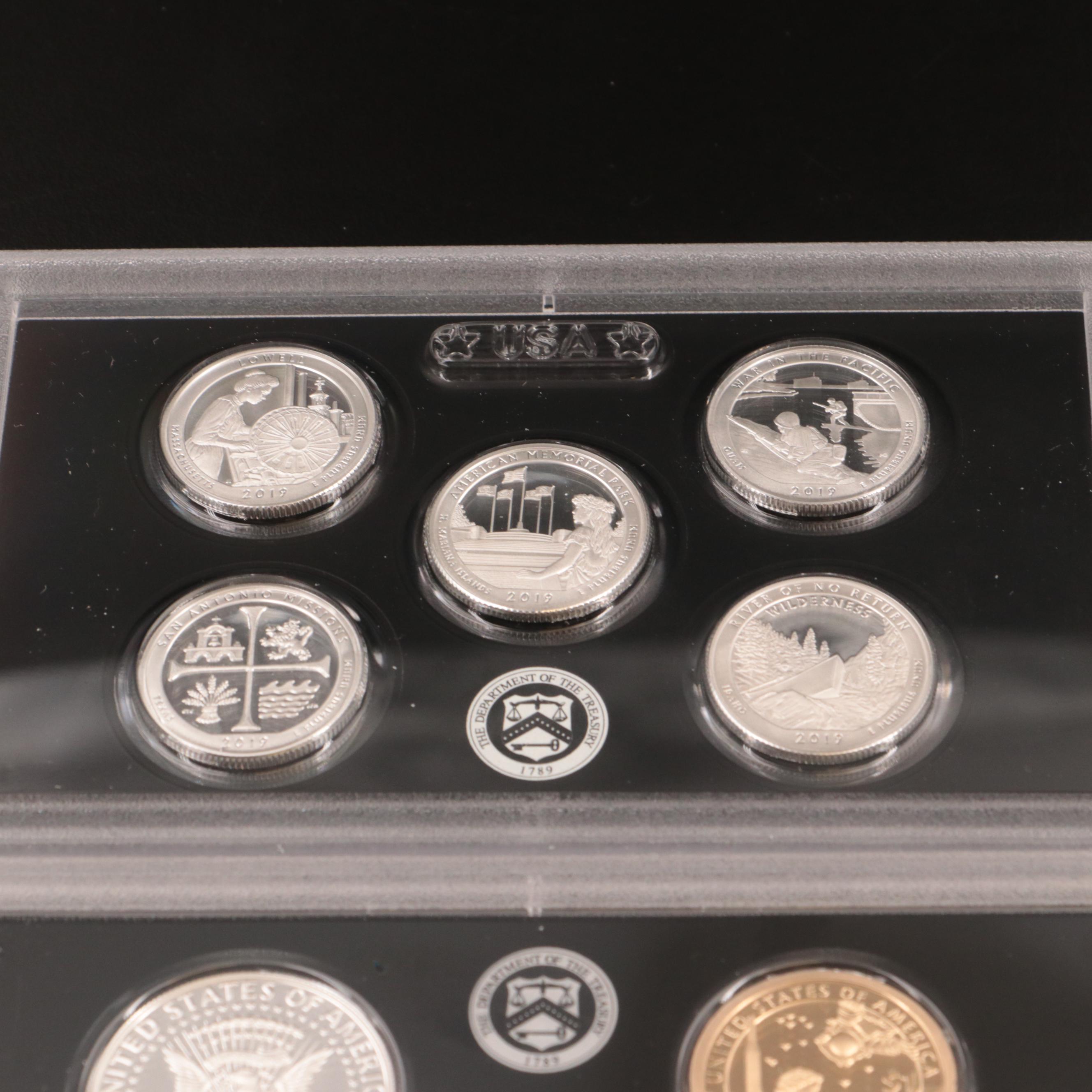 Two U.S. Mint Silver Proof Sets, 2017 and 2019