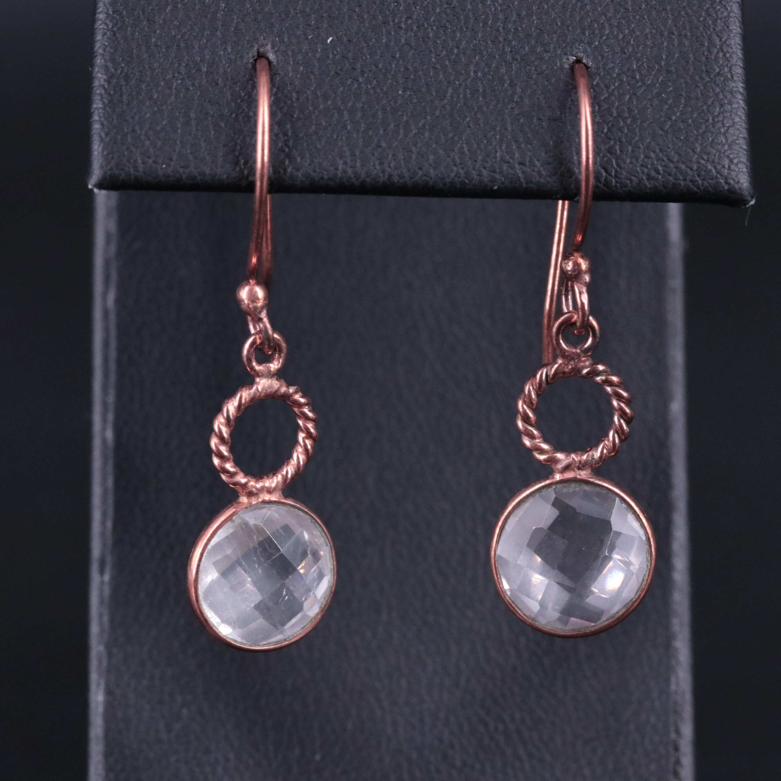 Rose Quartz Drop Earrings