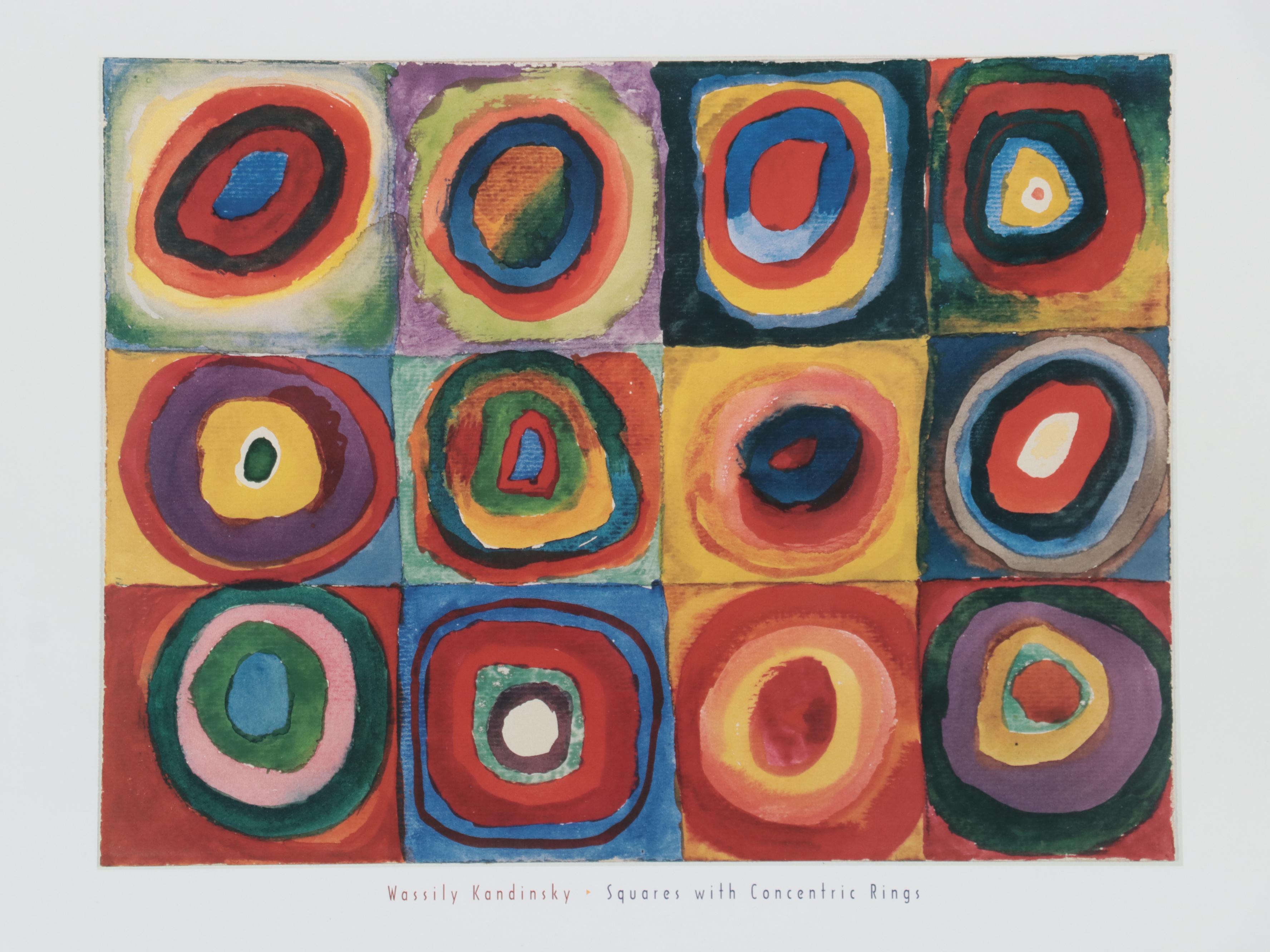 Offset Lithograph After Wassily Kandinsky "Squares With Concentric Rings"