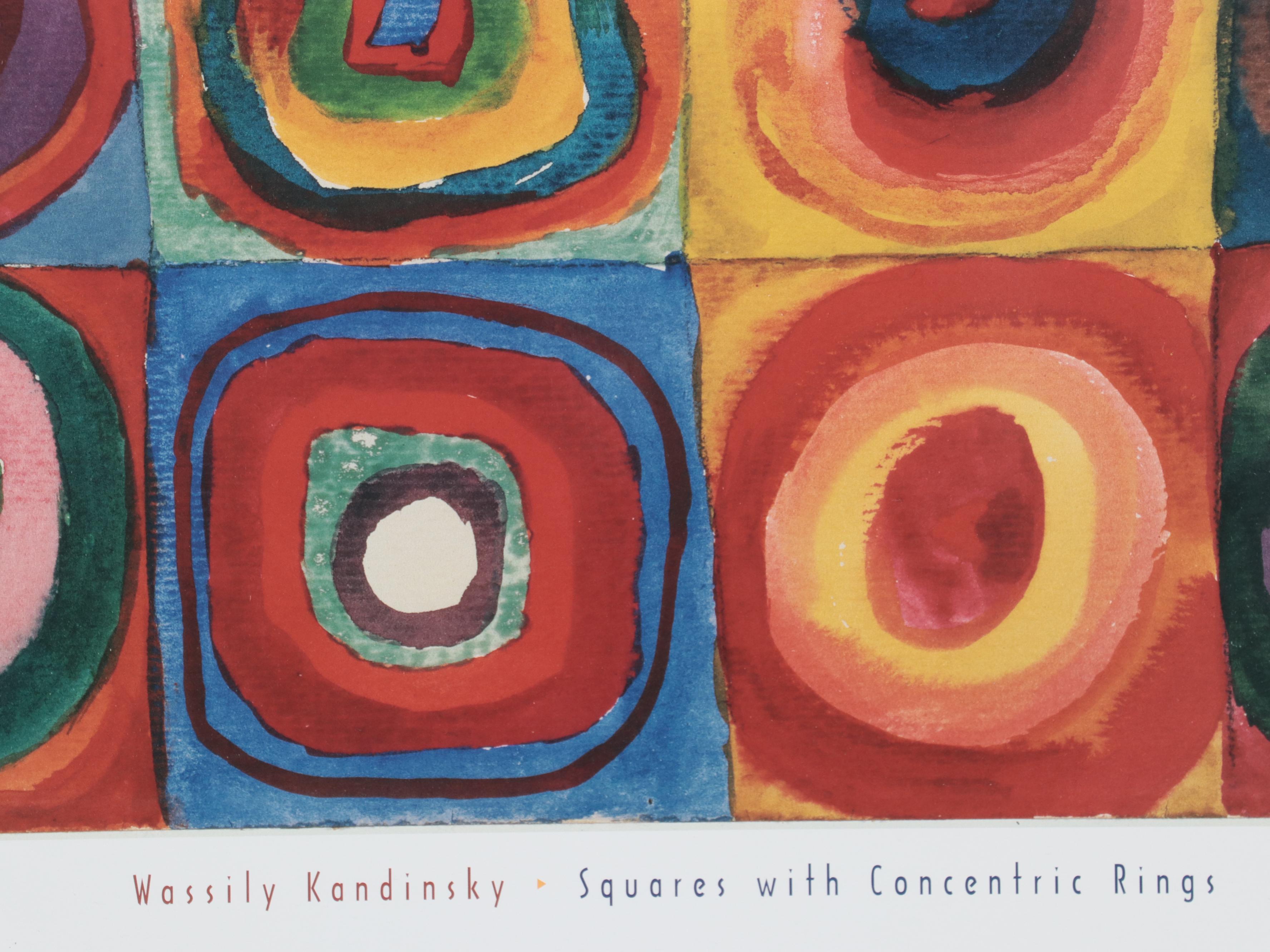 Offset Lithograph After Wassily Kandinsky "Squares With Concentric Rings"