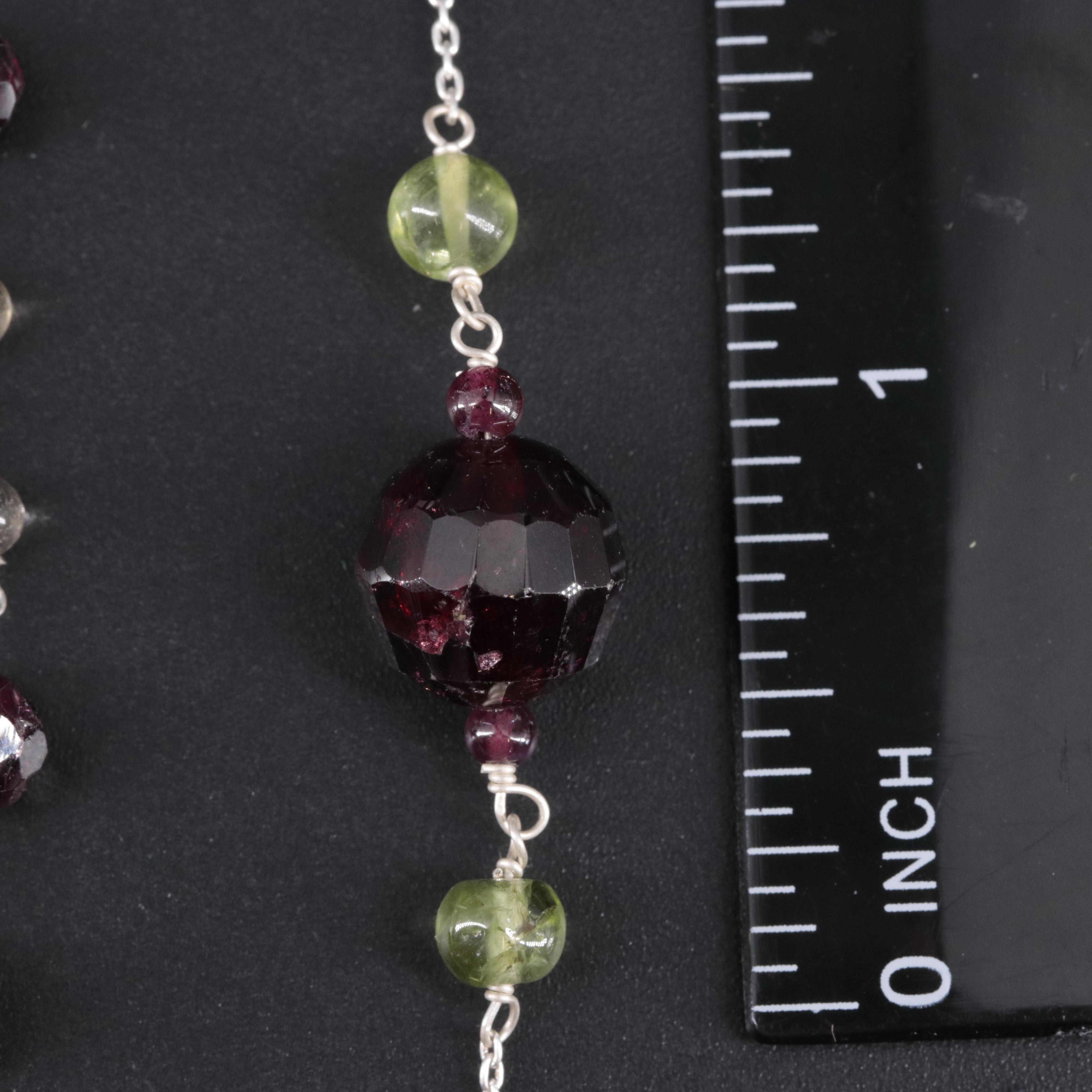 Sterling Silver Gemstone Bracelet Pair