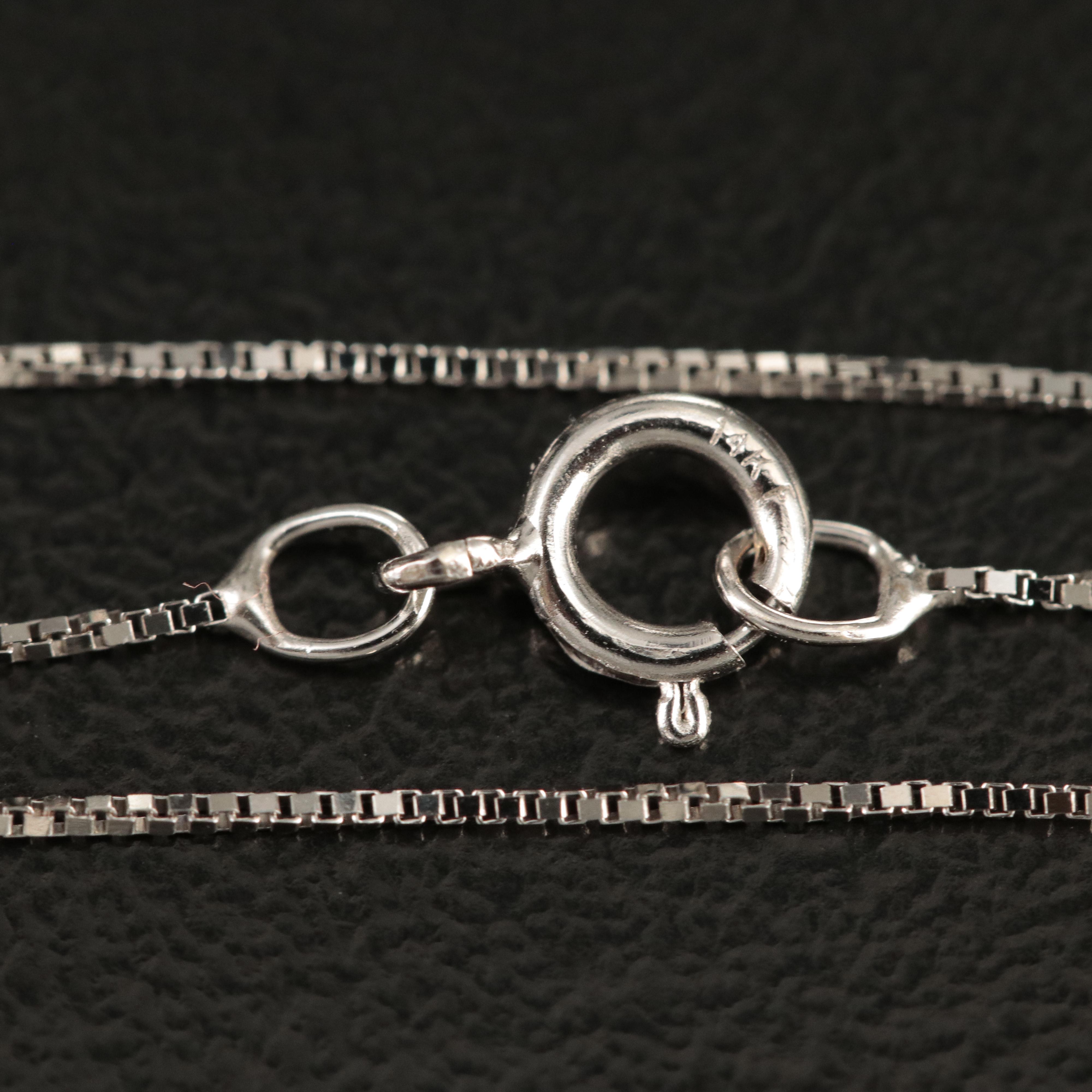 14K 0.75 CT Lab Grown Diamond Pendant Necklace with IGI Report