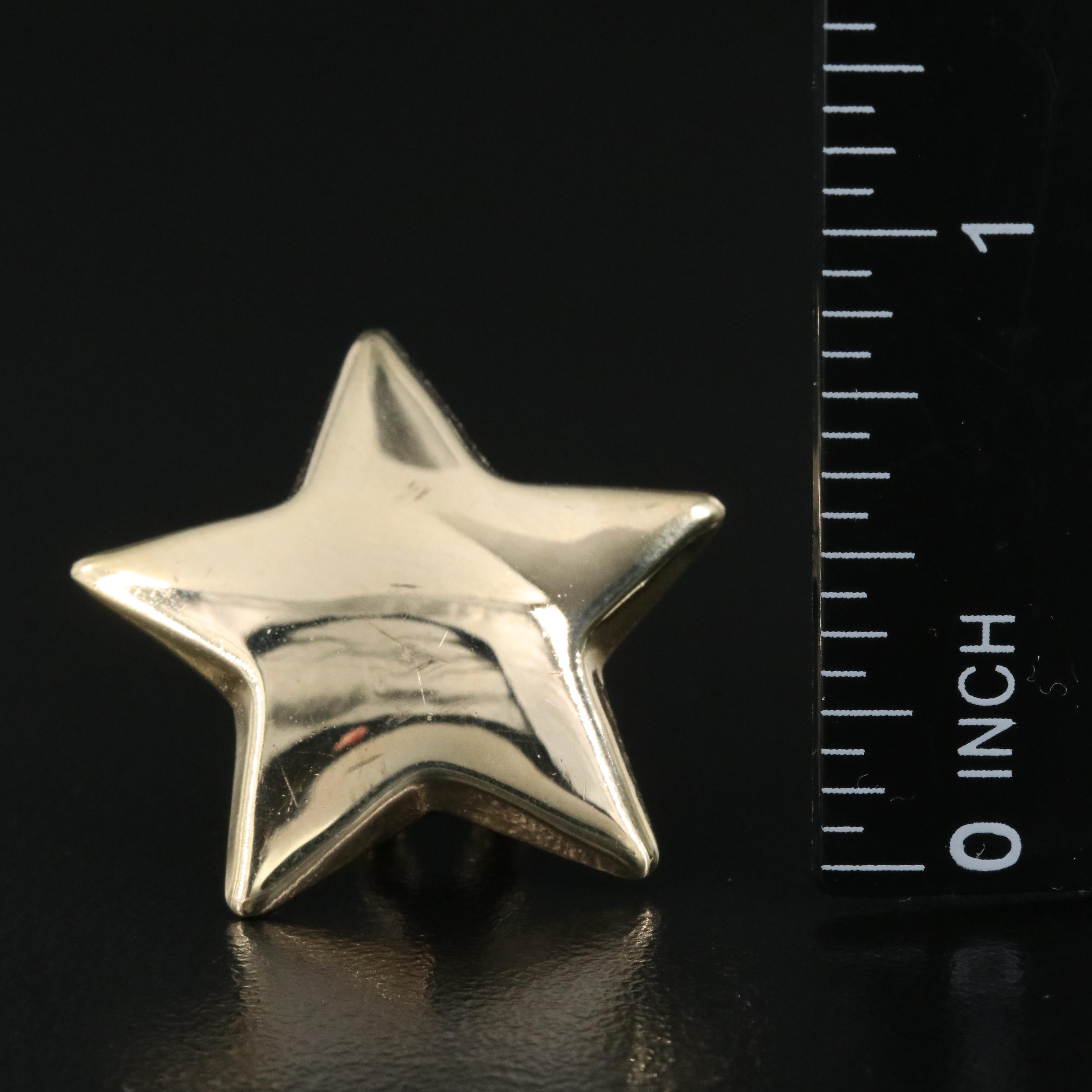 Italian 14K Star Earrings