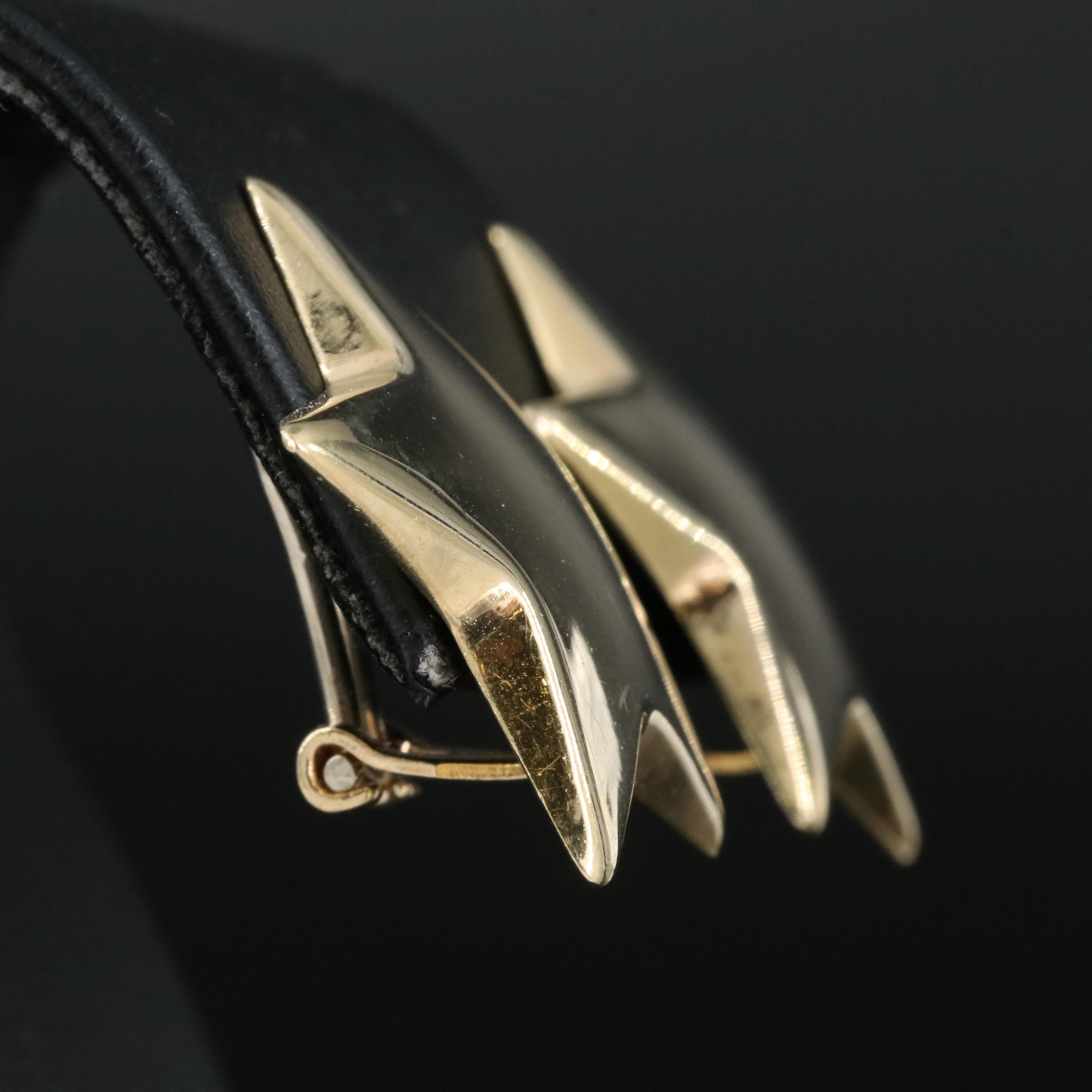 Italian 14K Star Earrings