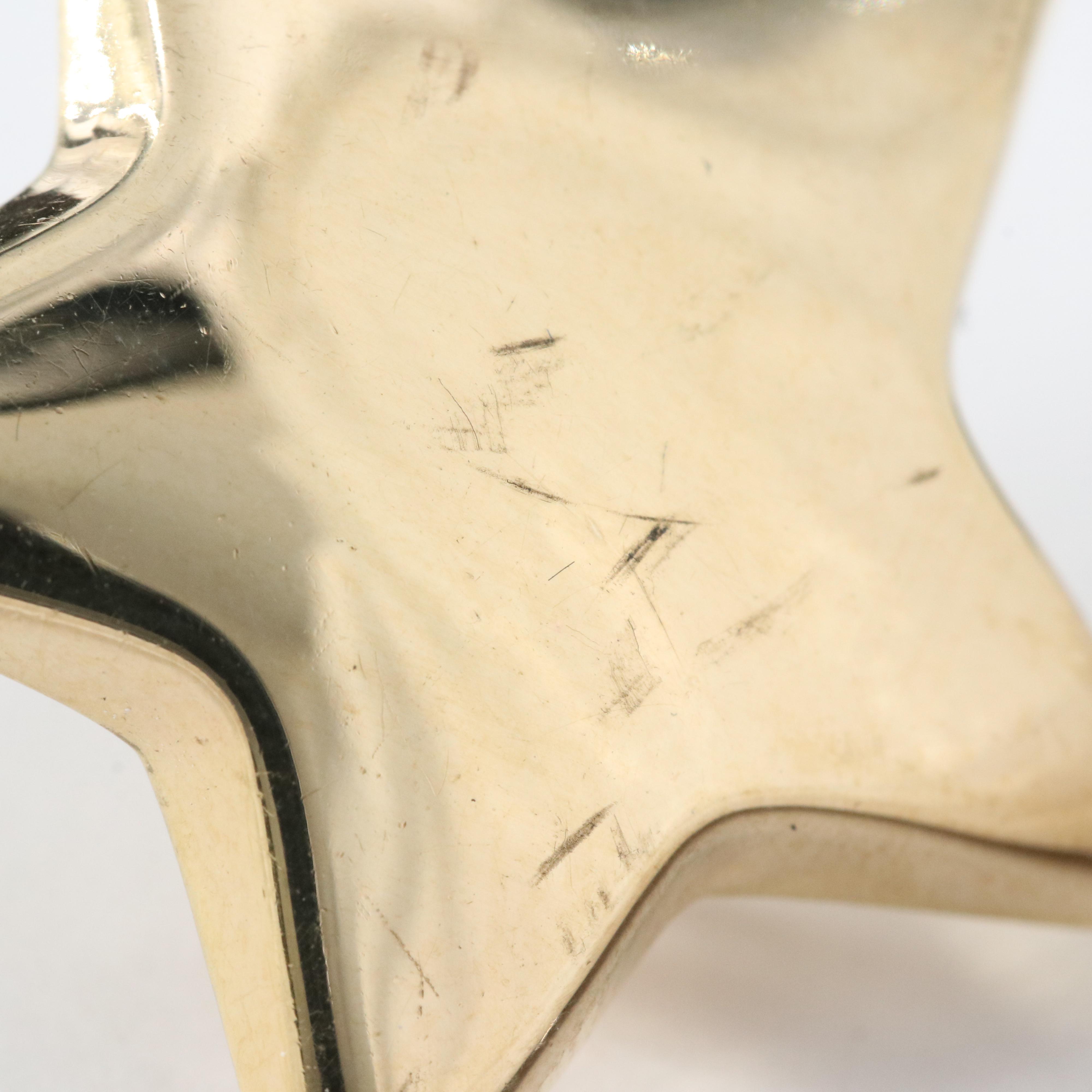 Italian 14K Star Earrings