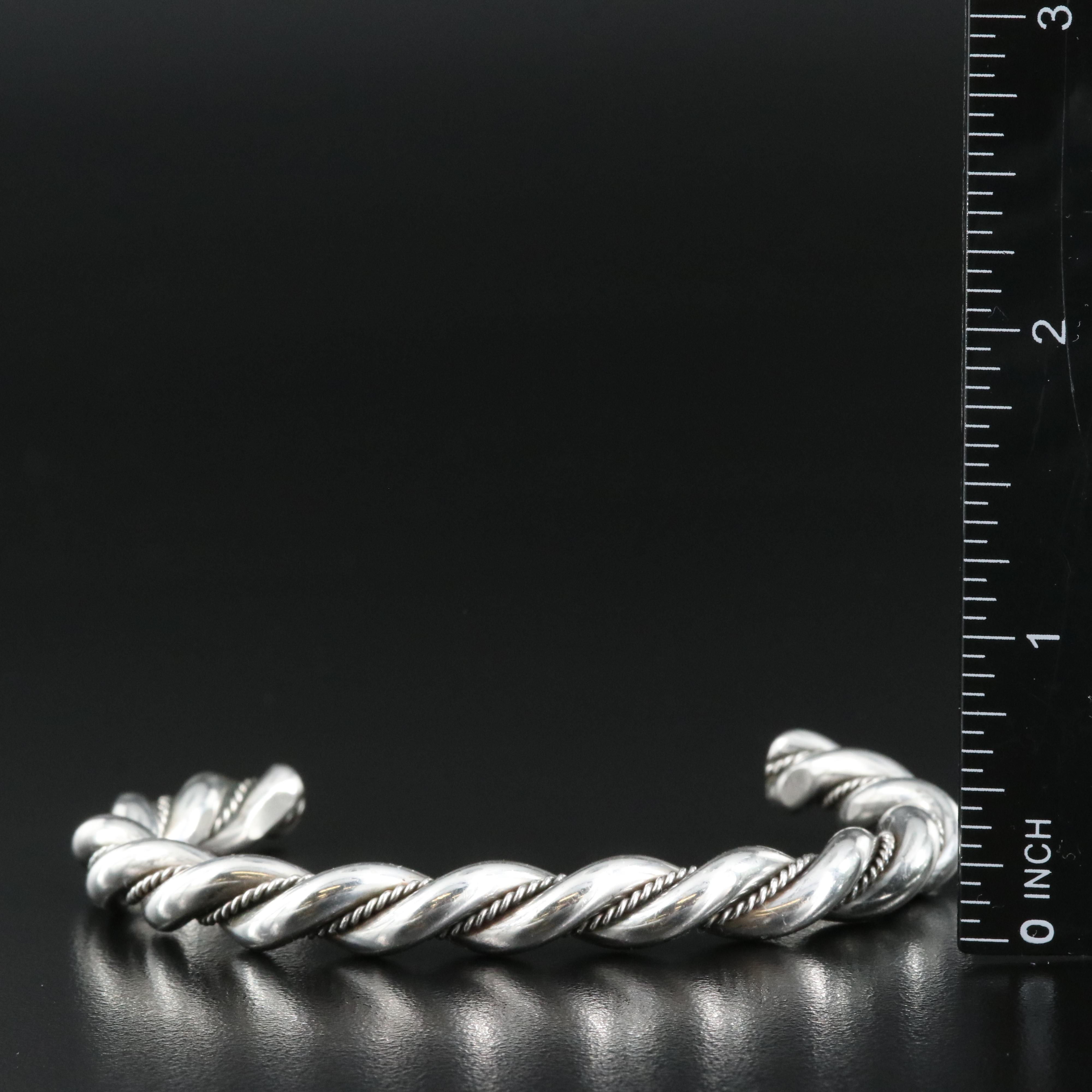 Sterling Braided Cuff