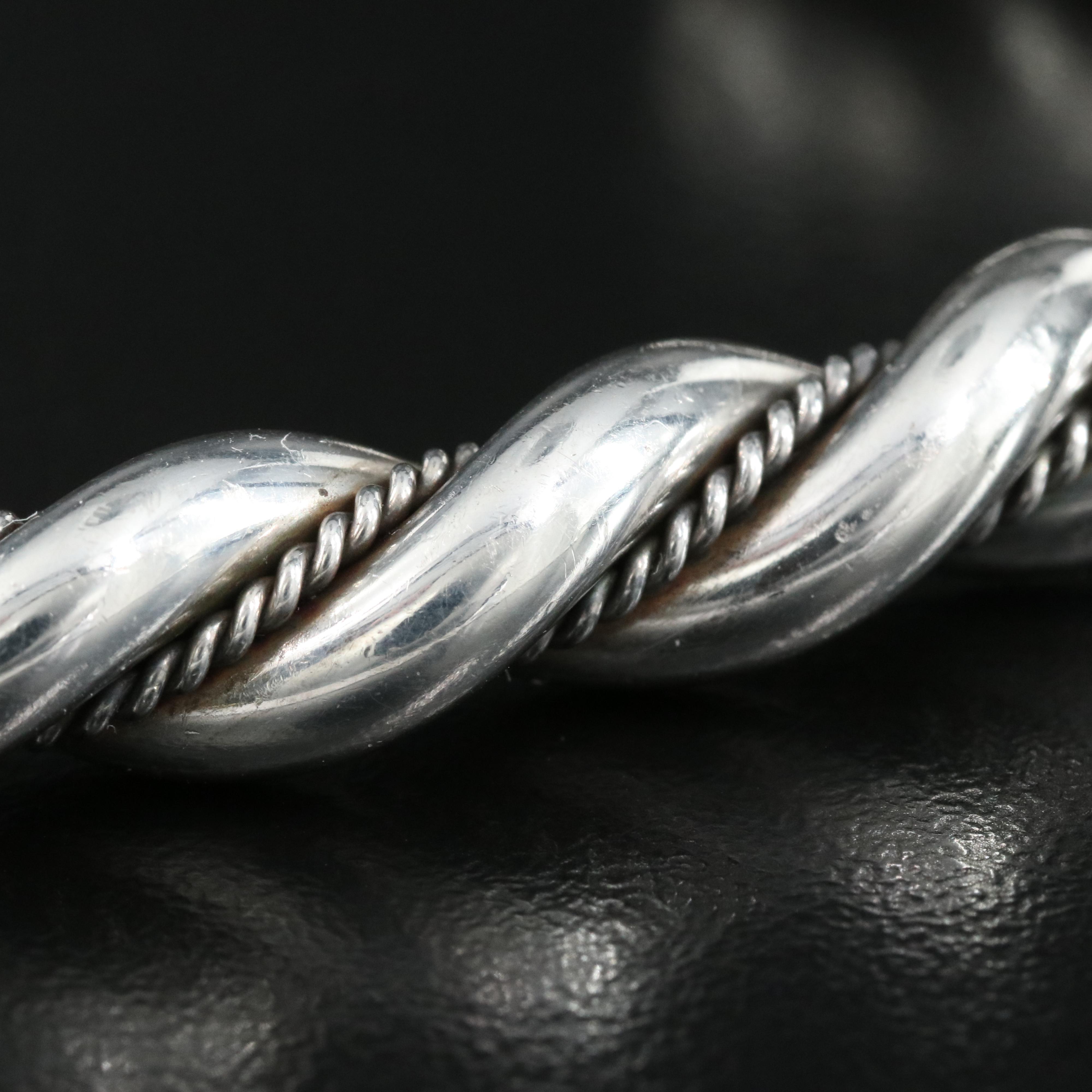 Sterling Braided Cuff