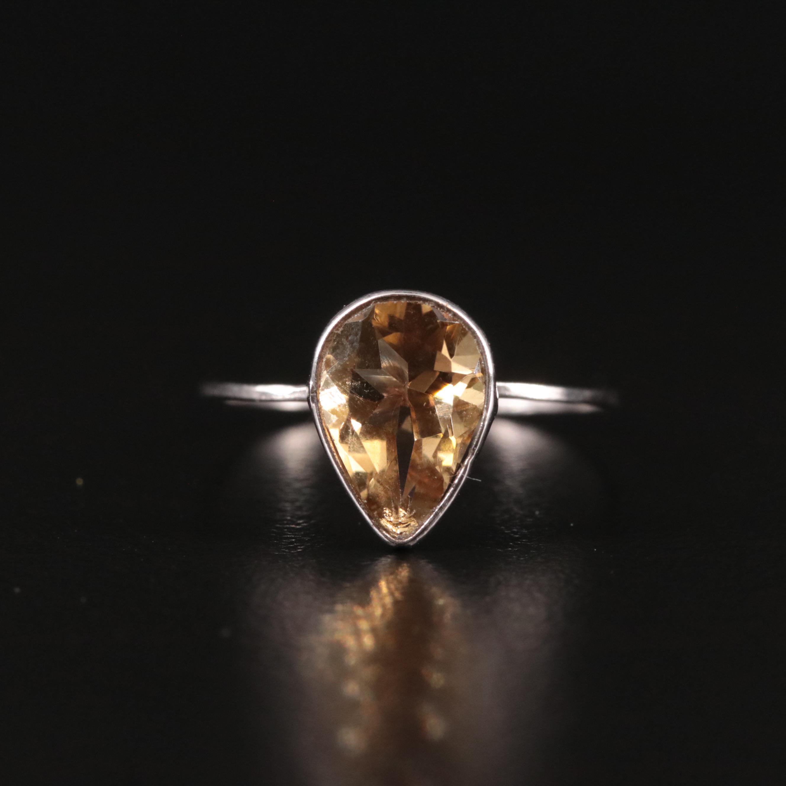 14K Citrine Ring