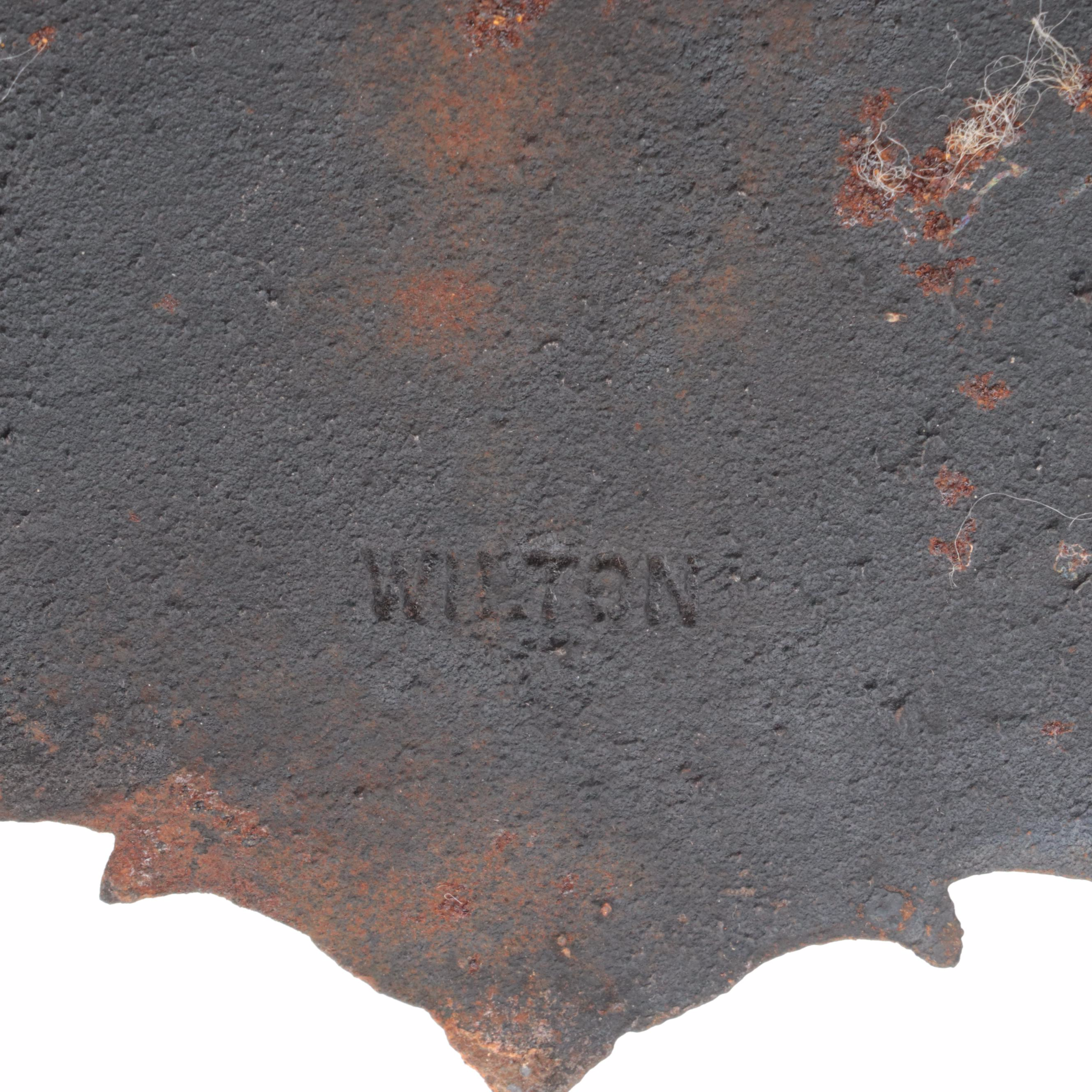 Wilton Painted Cast Iron Match Holder and Folk Art Bottle Cap Candle Holders