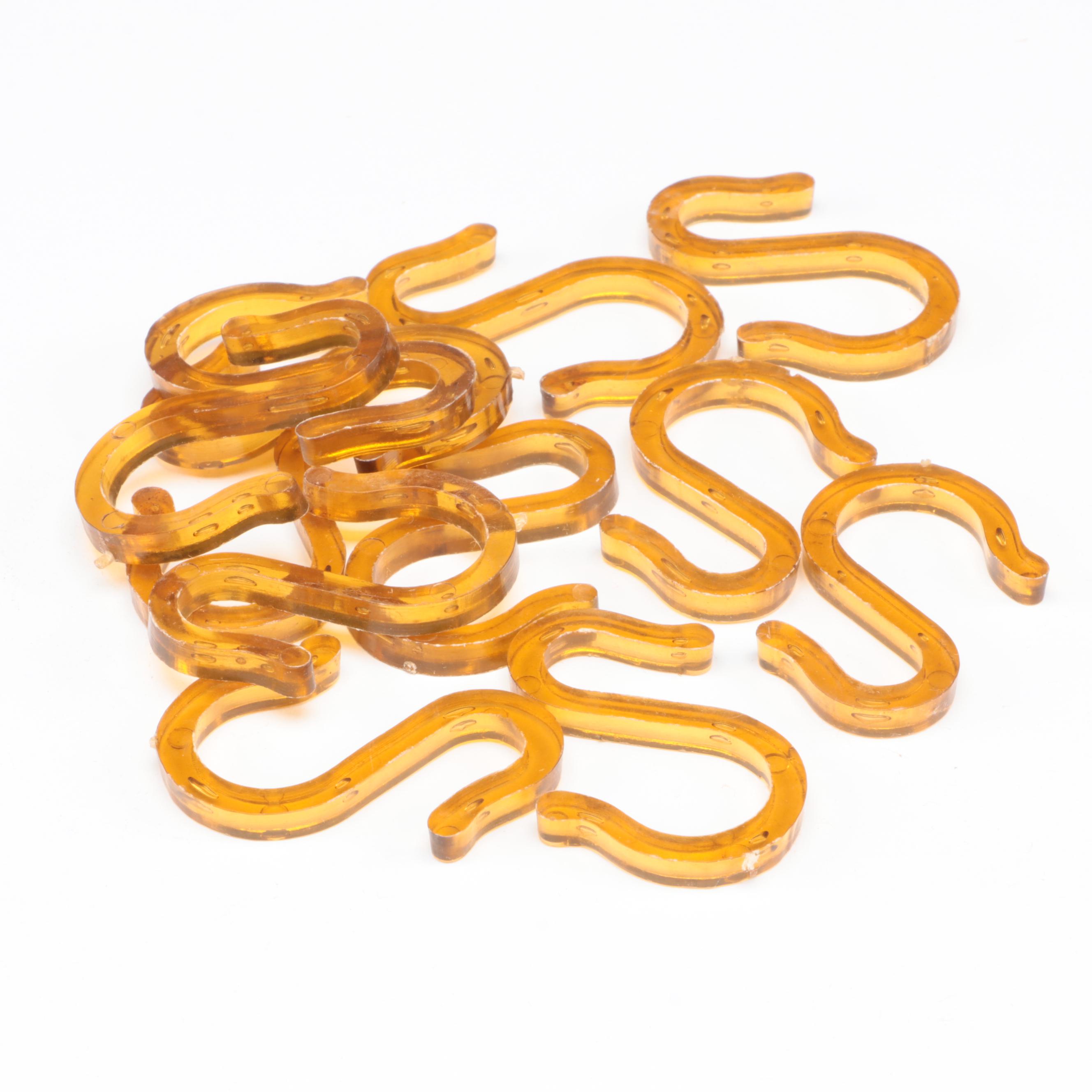 Indiana Glass "Princess Gold Carnival" Punch Bowl, Cups, Hooks and Ladle