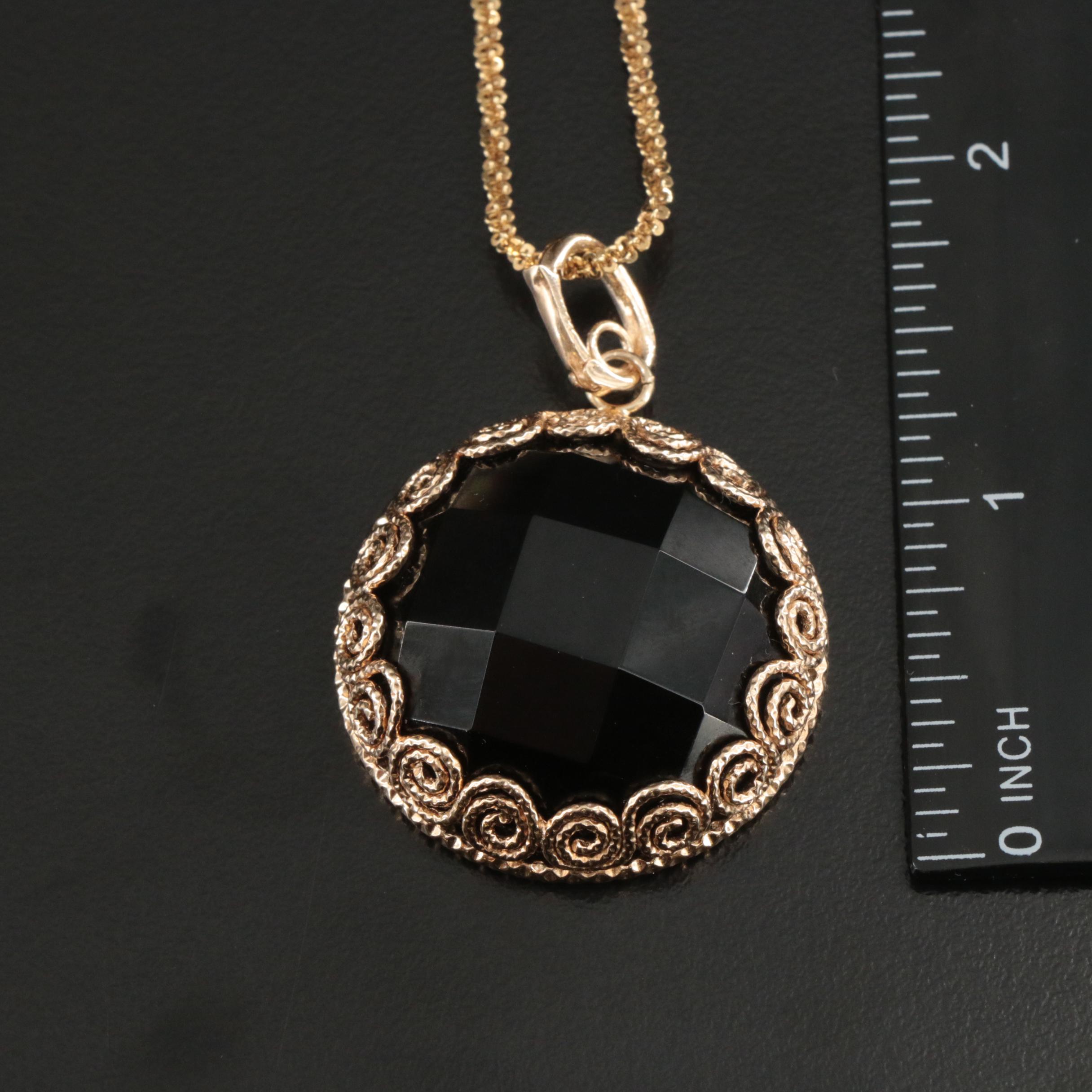 Sterling Necklaces Including Pearl, Smoky Quartz and Marcasite