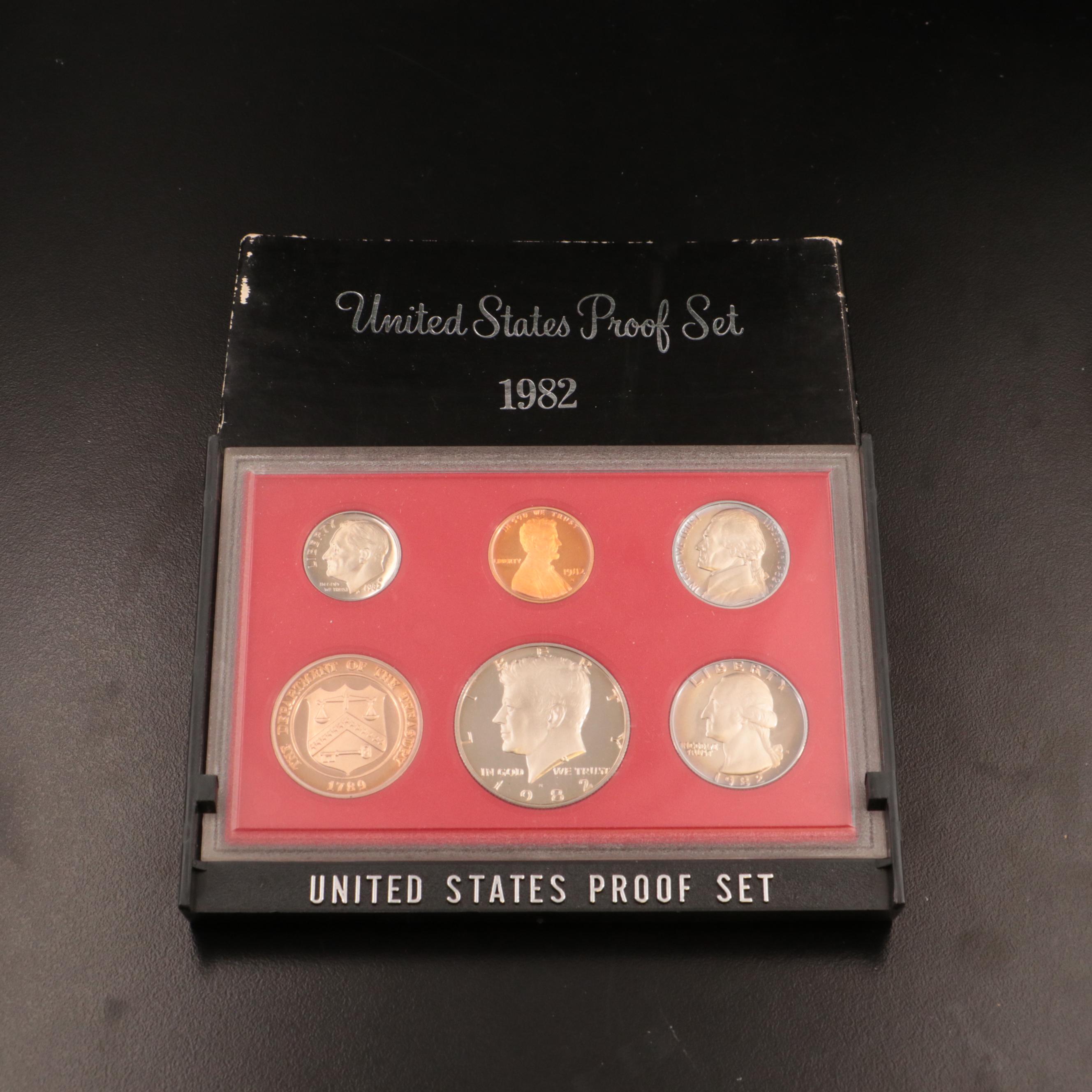 Thirty-Three U.S. Mint Proof Sets, 1970s and 1980s