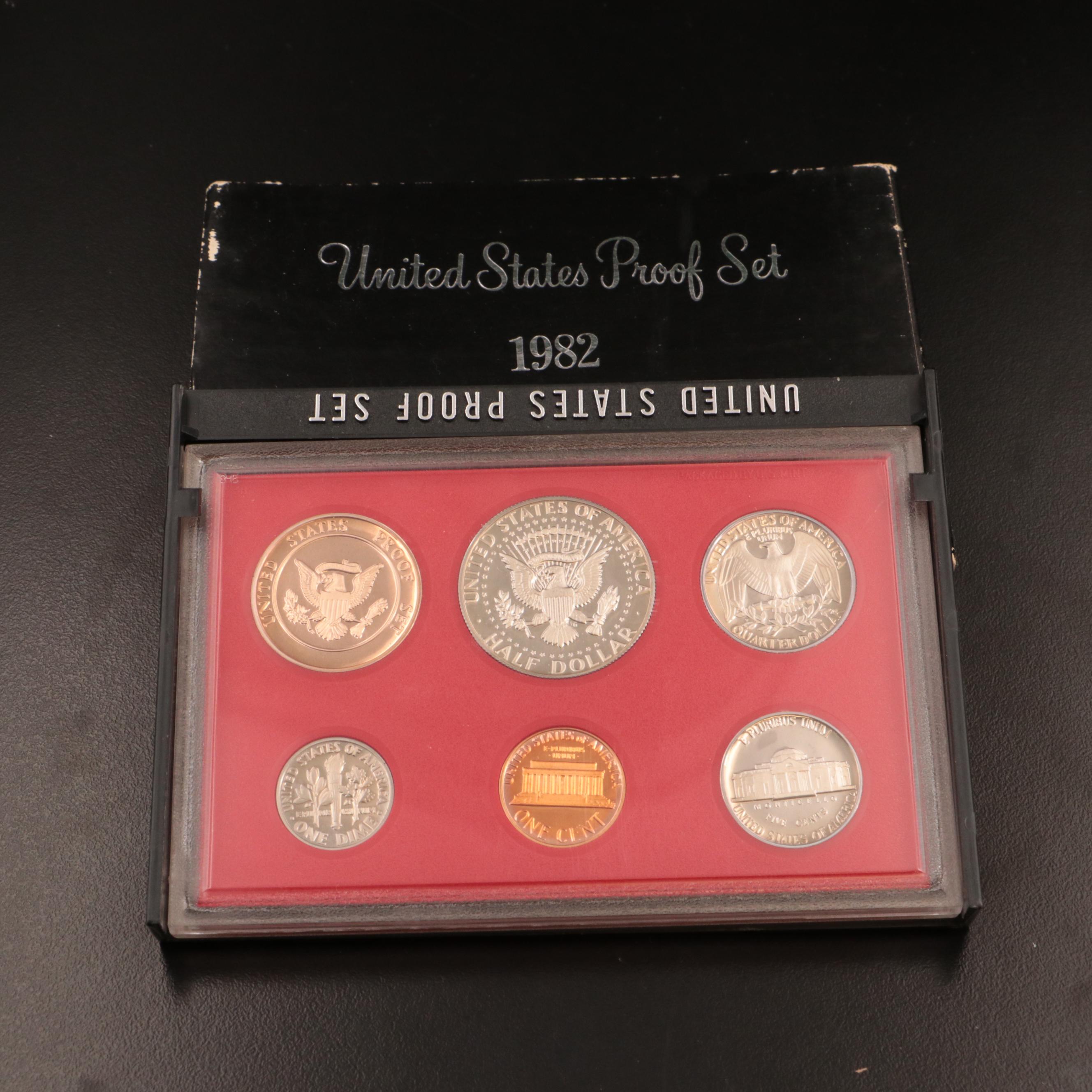 Thirty-Three U.S. Mint Proof Sets, 1970s and 1980s