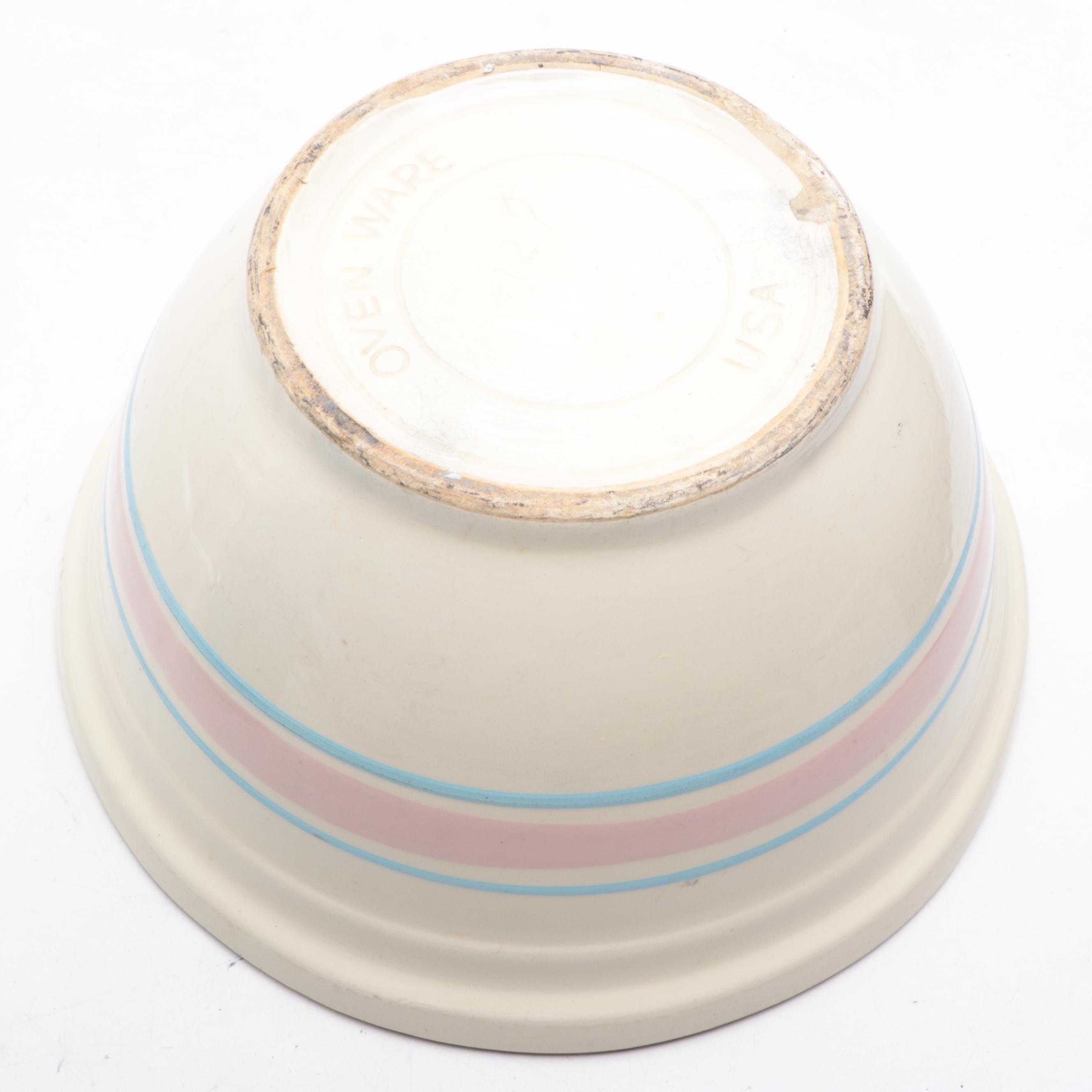 Frankoma Pottery Pitcher with Ransbottom and Other Mixing Bowls