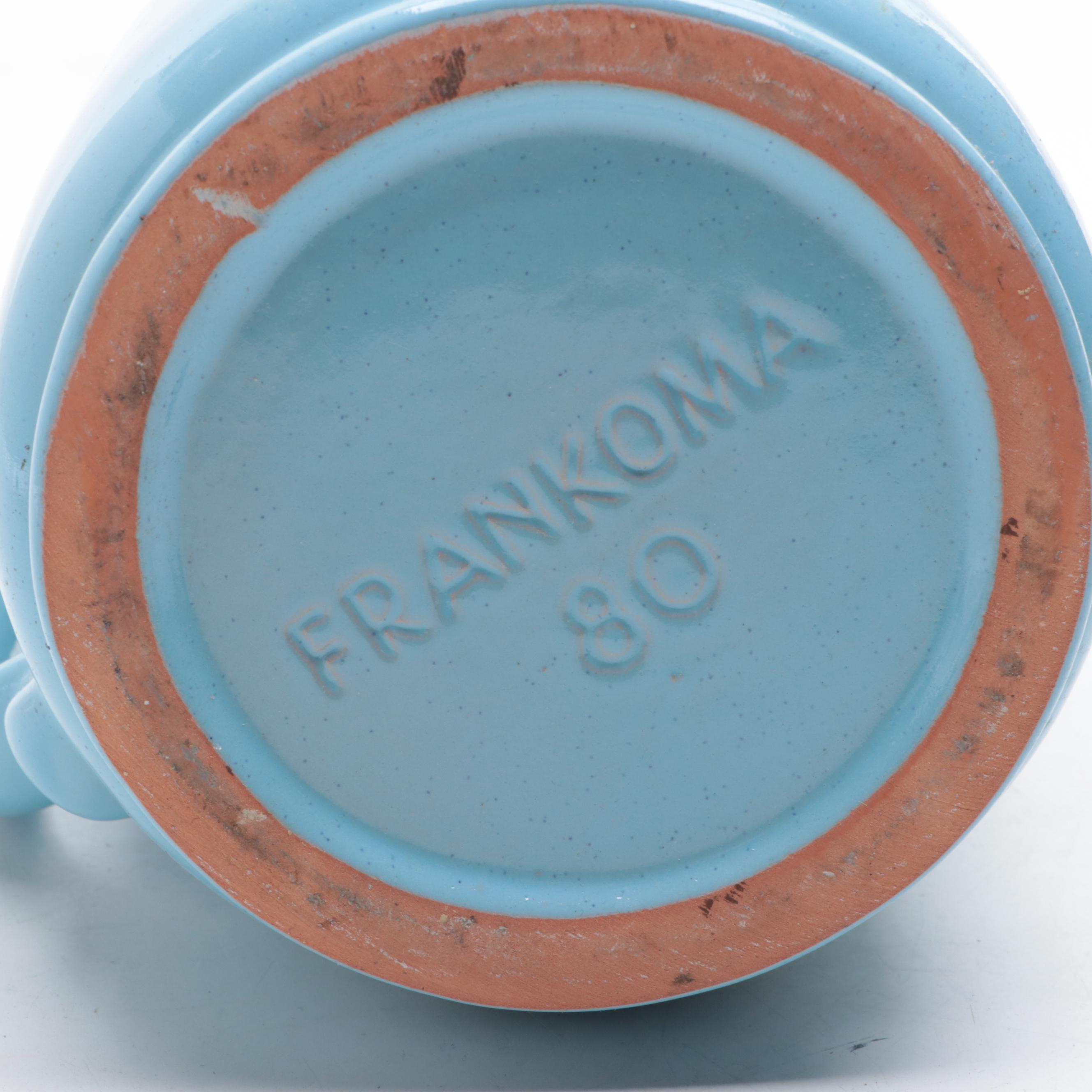 Frankoma Pottery Pitcher with Ransbottom and Other Mixing Bowls