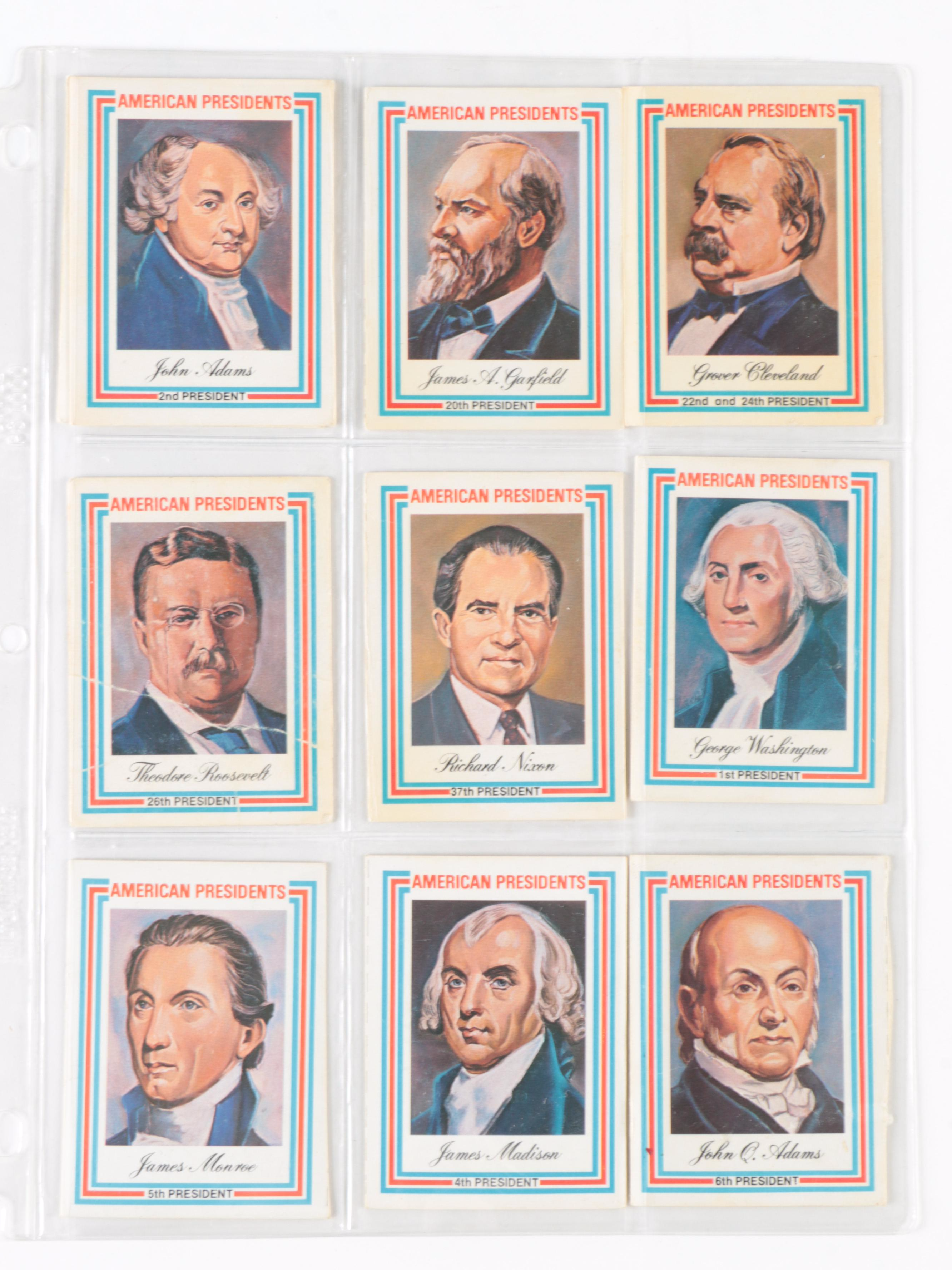 Topps and More Baseball, Non Sports Cards with HOF, Presidents, 1960s–2000s