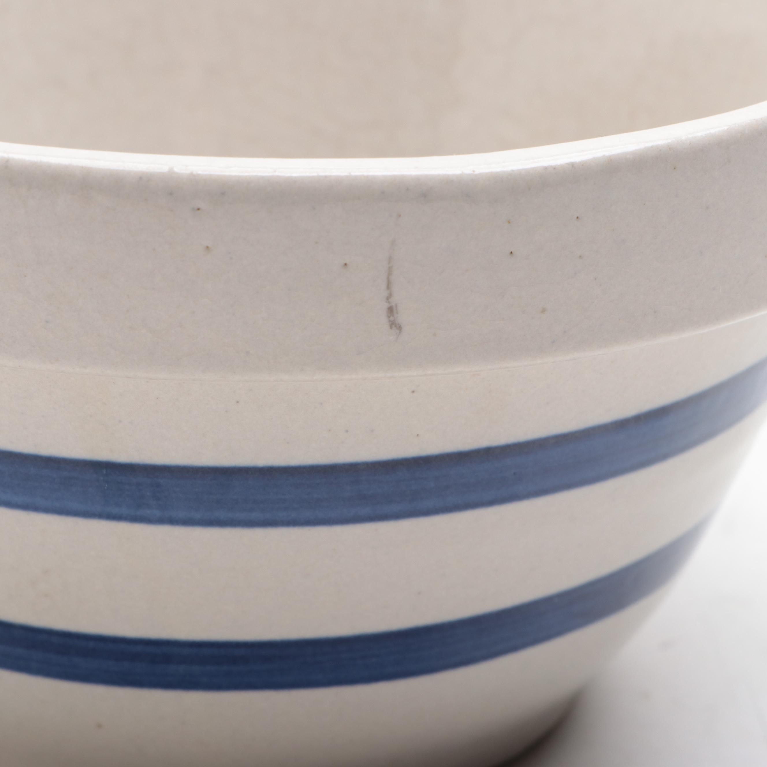 Frankoma Pottery Pitcher with Ransbottom and Other Mixing Bowls