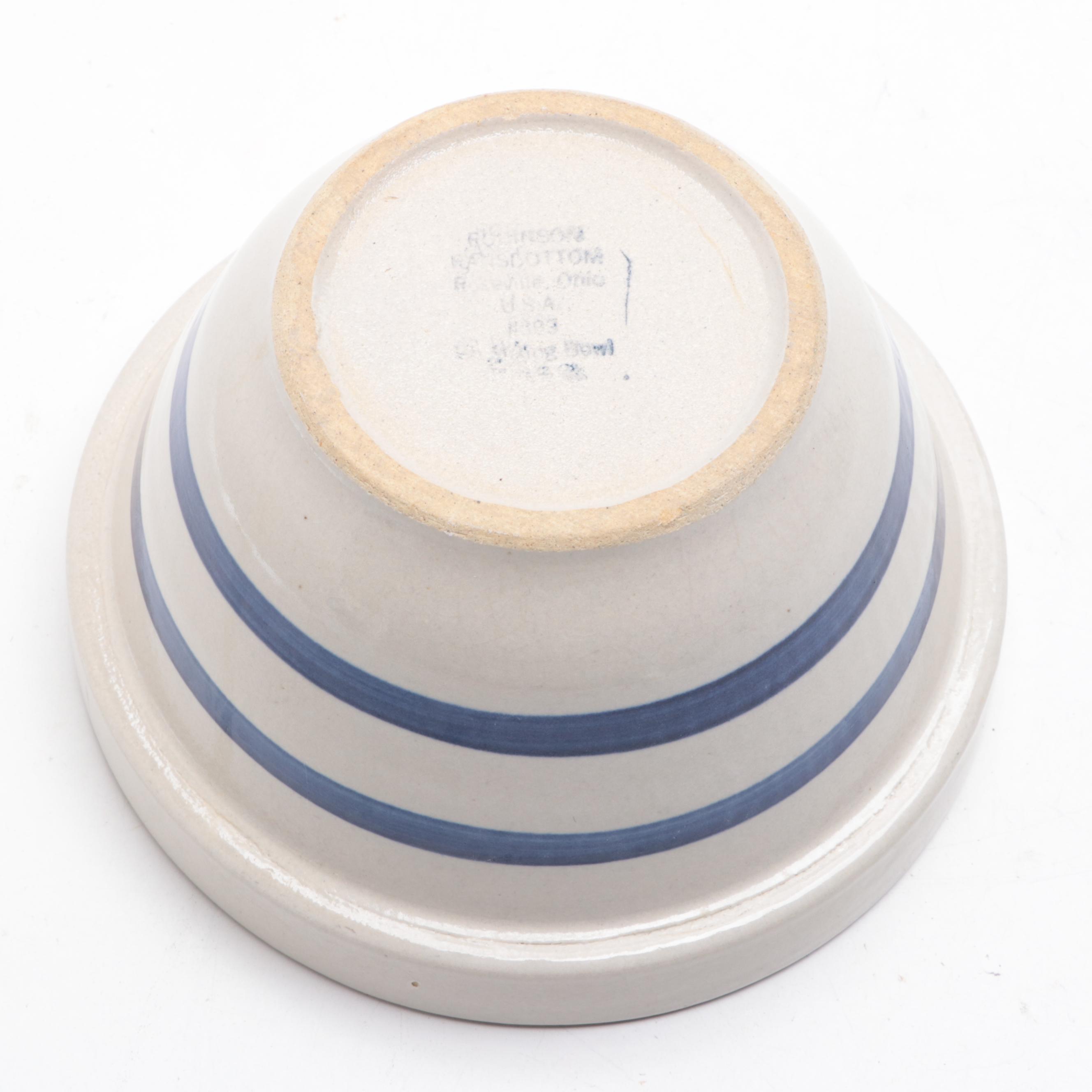 Frankoma Pottery Pitcher with Ransbottom and Other Mixing Bowls