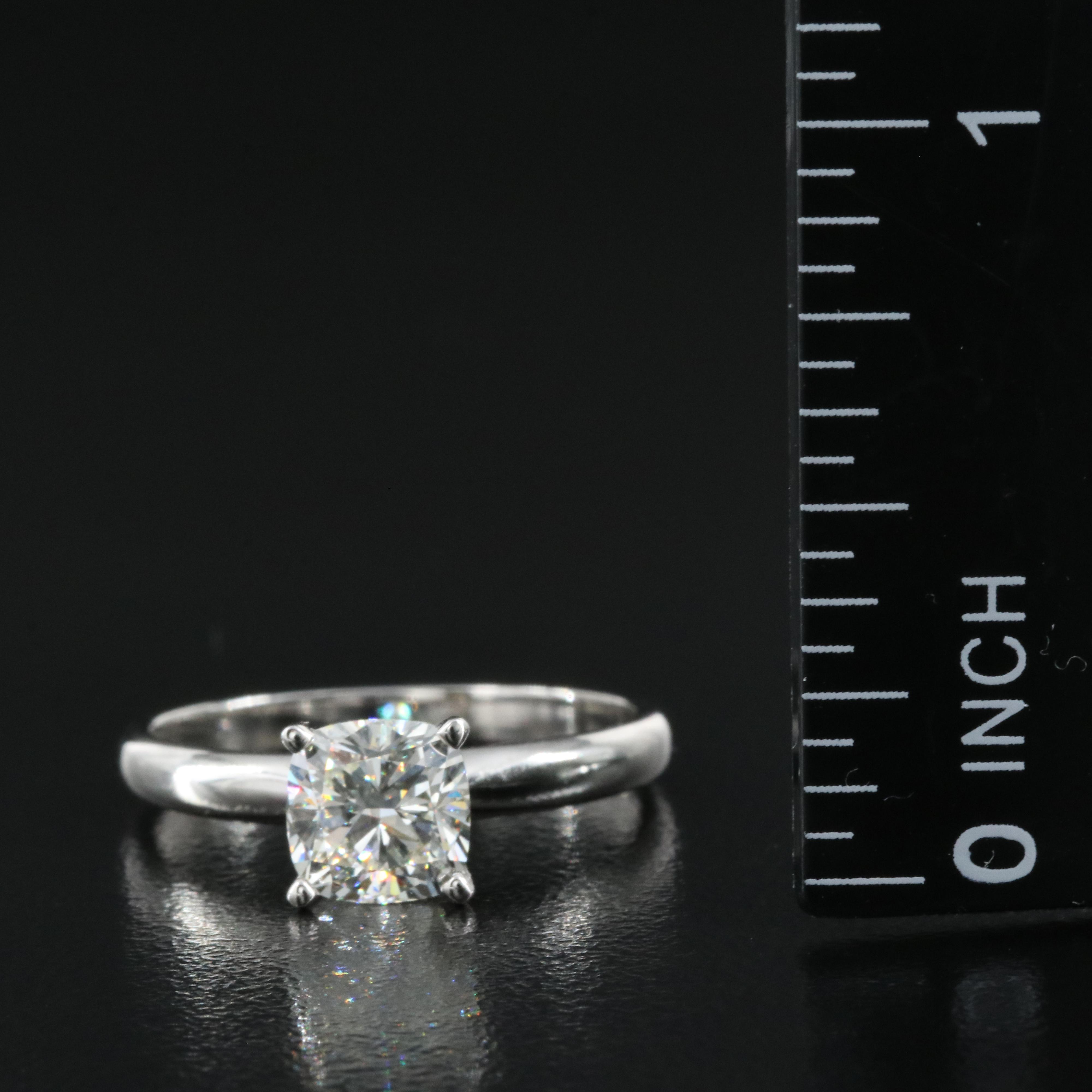 14K 1.30 CT Lab Grown Diamond Solitaire Ring